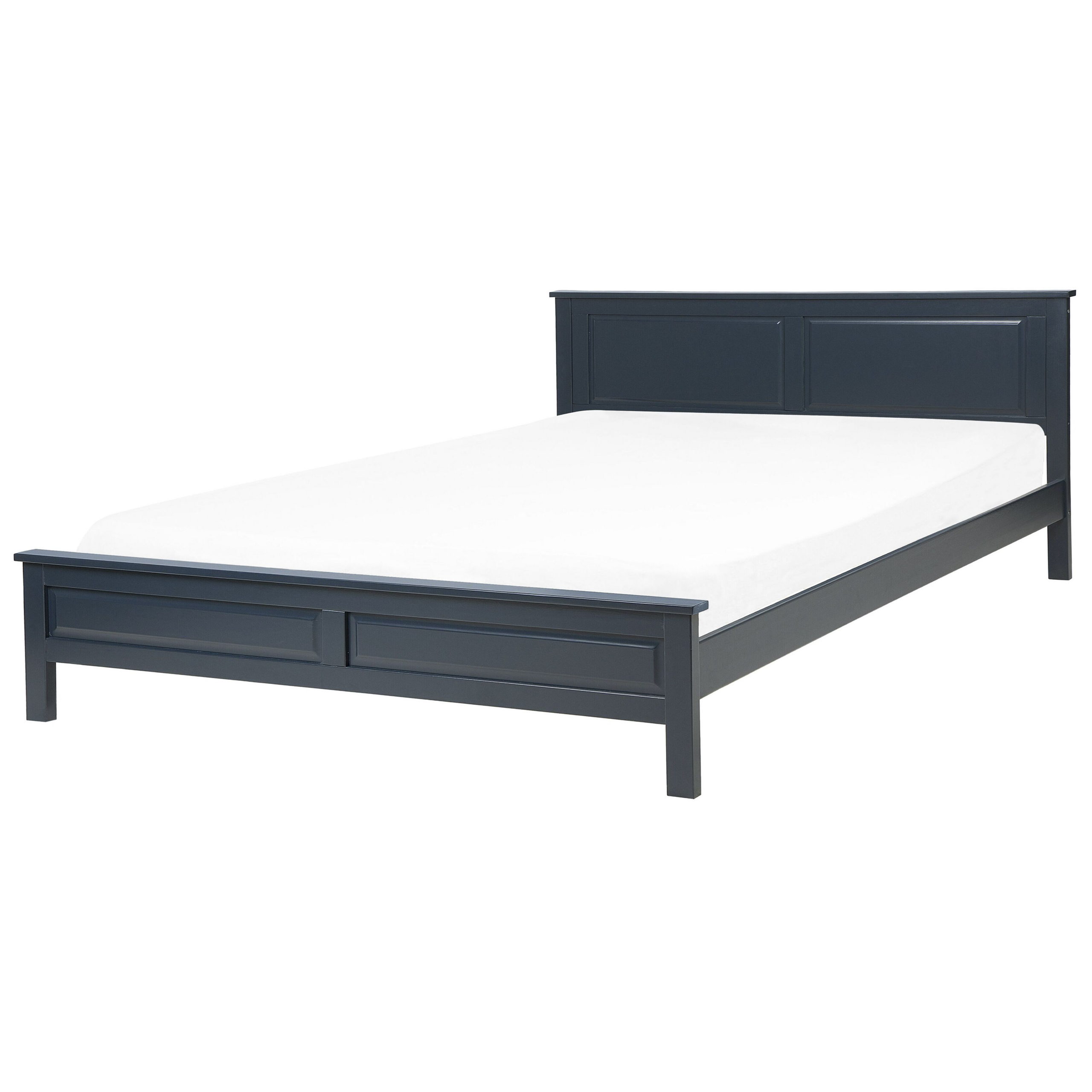 Bed hout donkerblauw 180 x 200 cm OLIVET