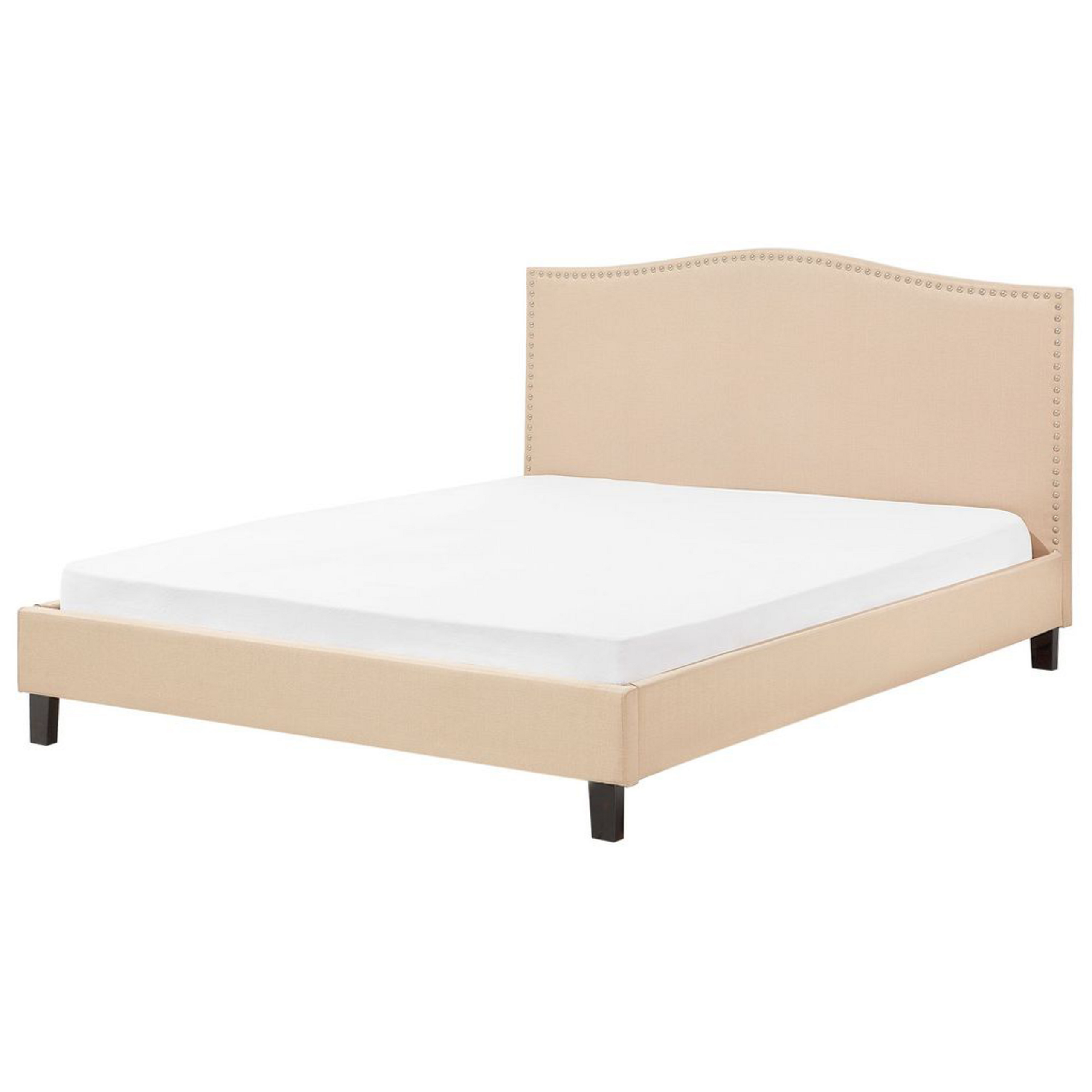 Bed stof beige 180 x 200 cm MONTPELLIER