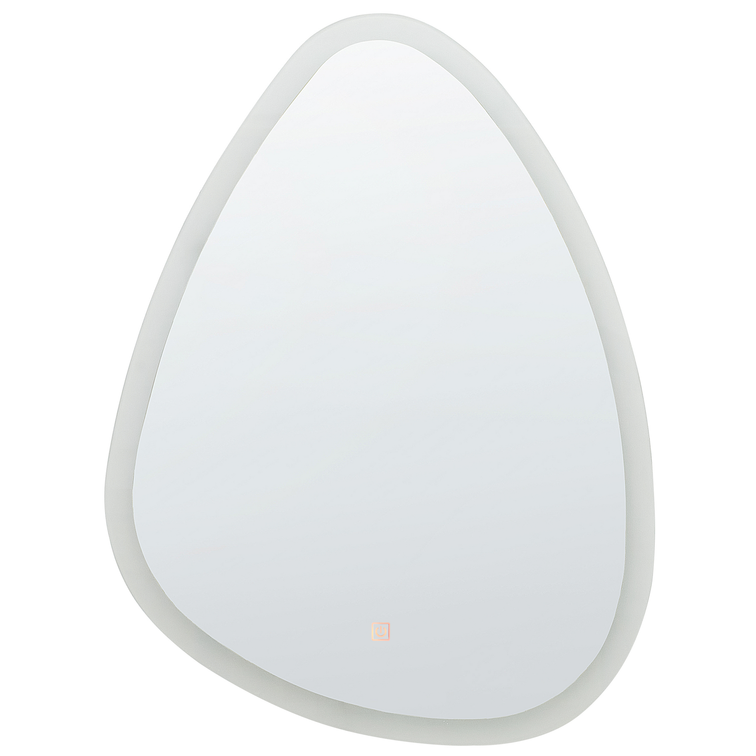 Badkamerspiegel met LED zilver ø 78 cm BETHUNE