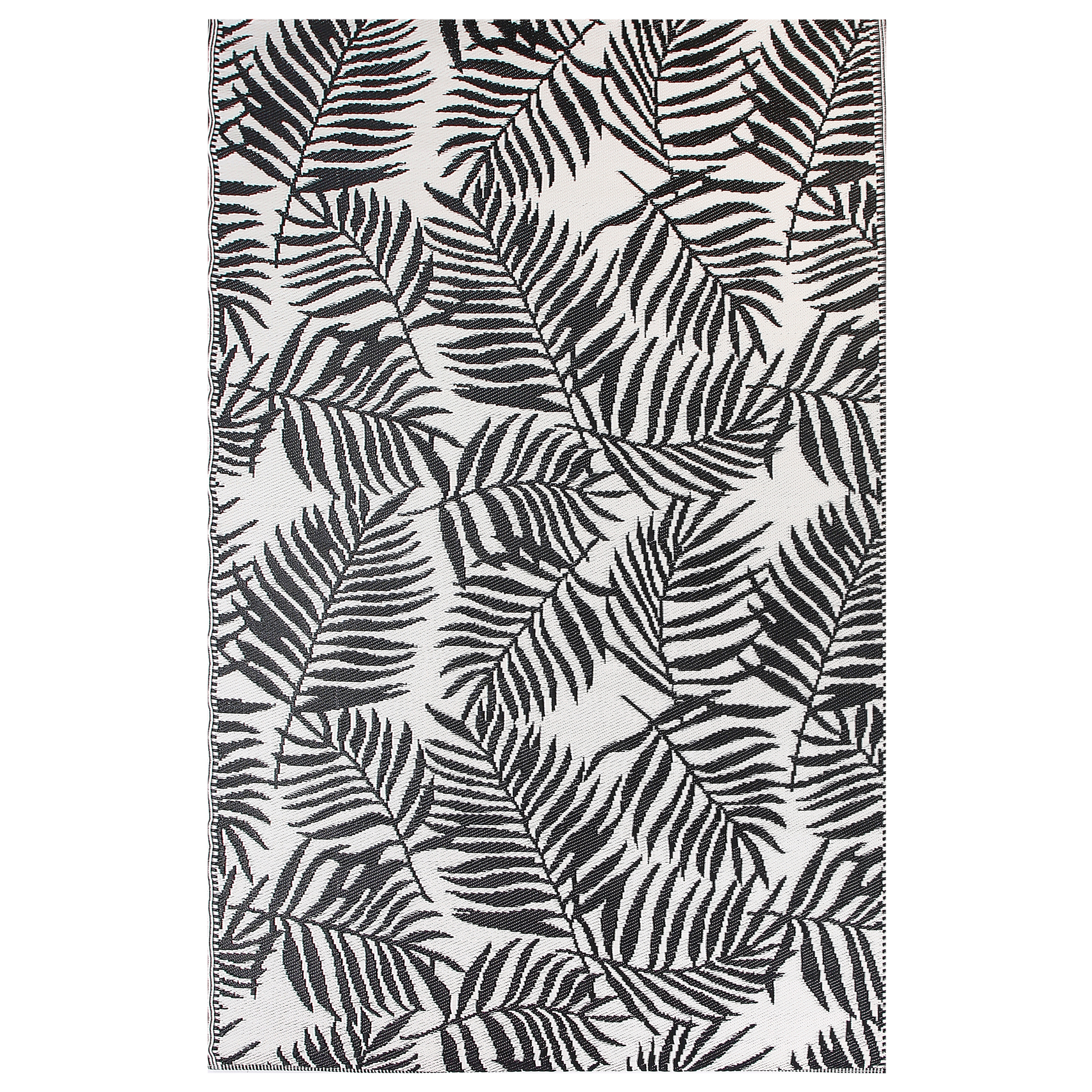 Outdoor vloerkleed zwart 180 x 270 cm KOTA