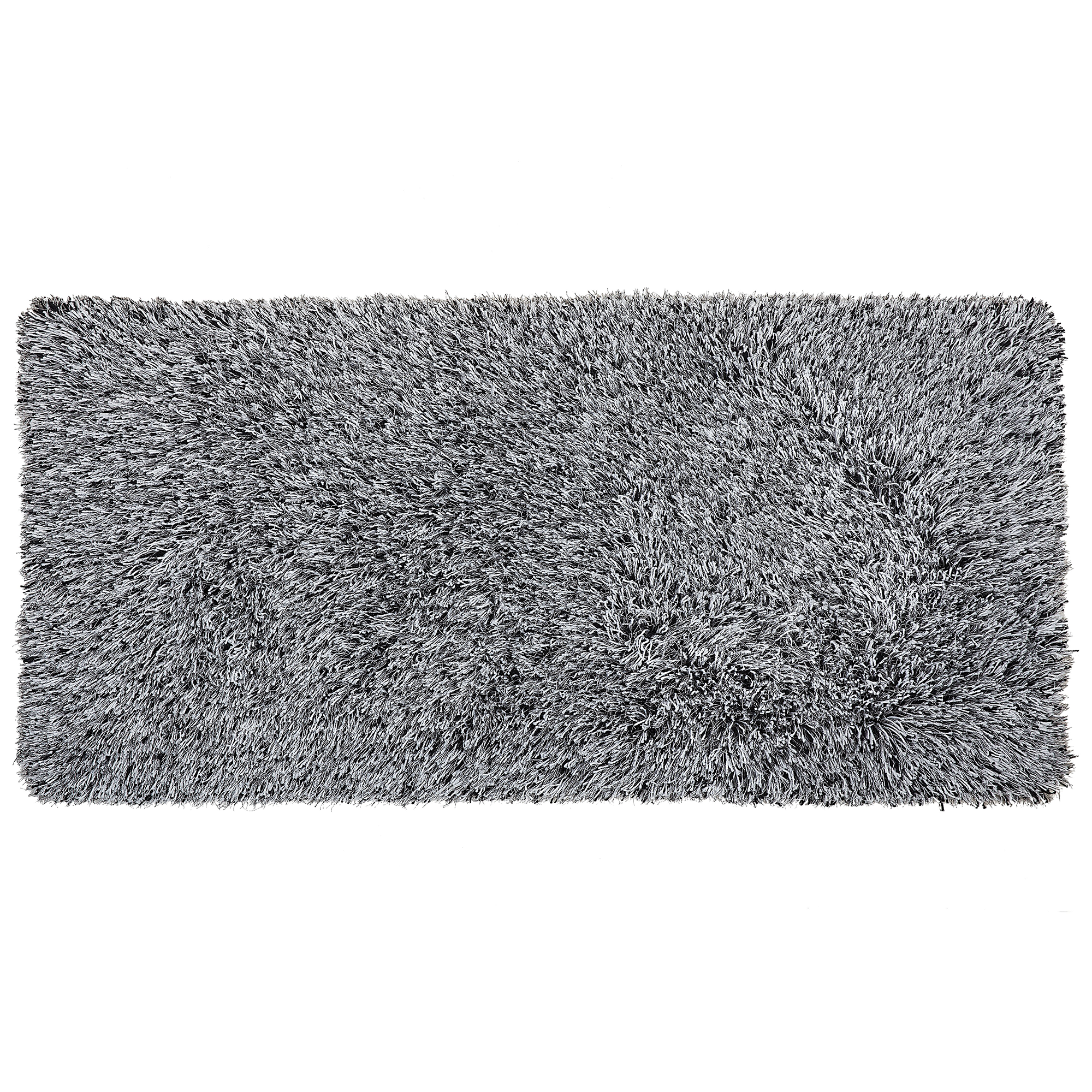 Vloerkleed polyester zwart/wit 80 x 150 cm CIDE