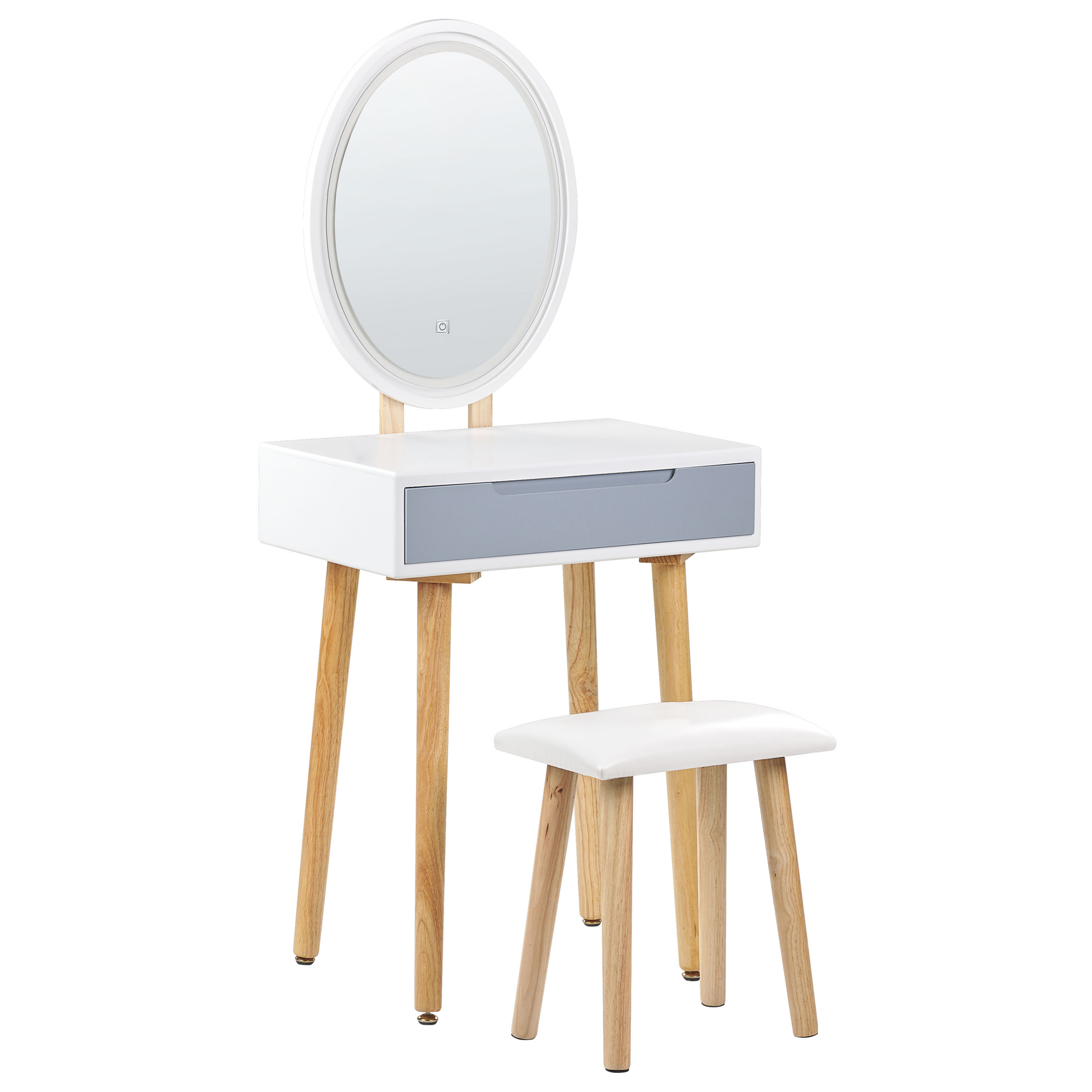 Kaptafel wit/grijs VESOUL