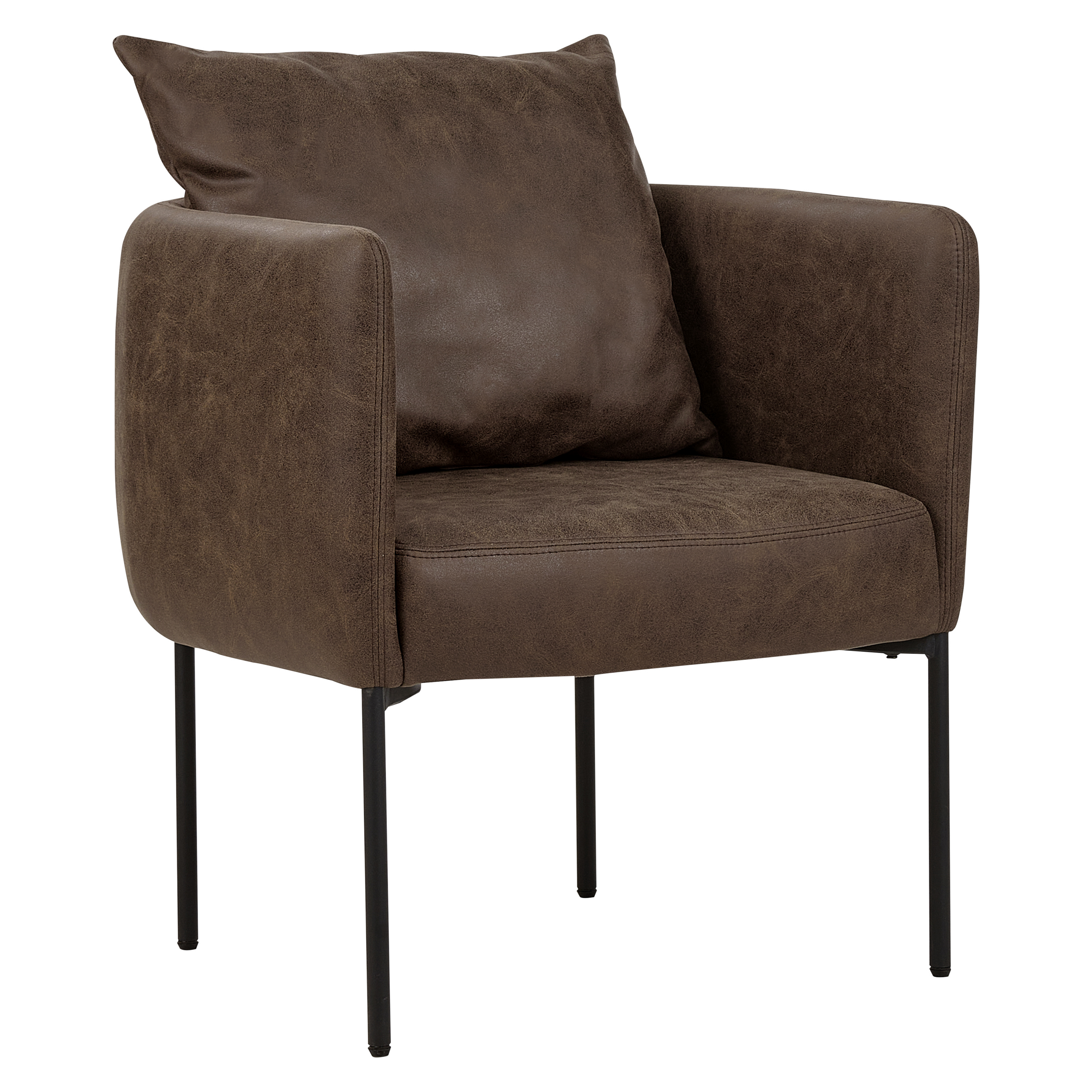 Fauteuil Kunstleer Donkerbruin MALMOS