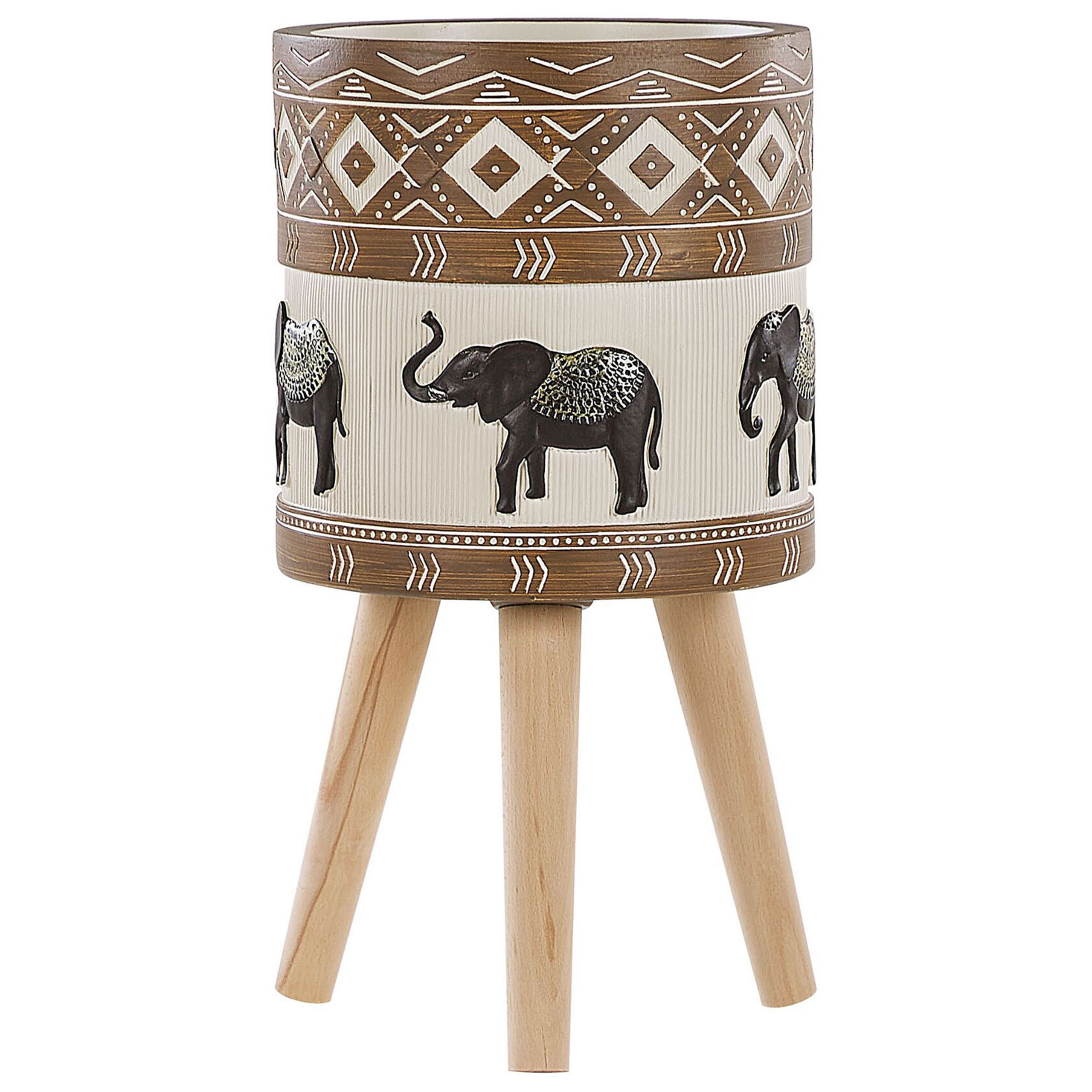 Bloempot bruin/beige ⌀ 25 cm ACHILIO