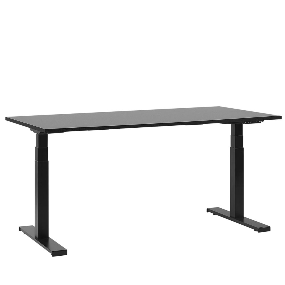 Scrivania elettrica regolabile nera 160 x 72 cm DESTIN