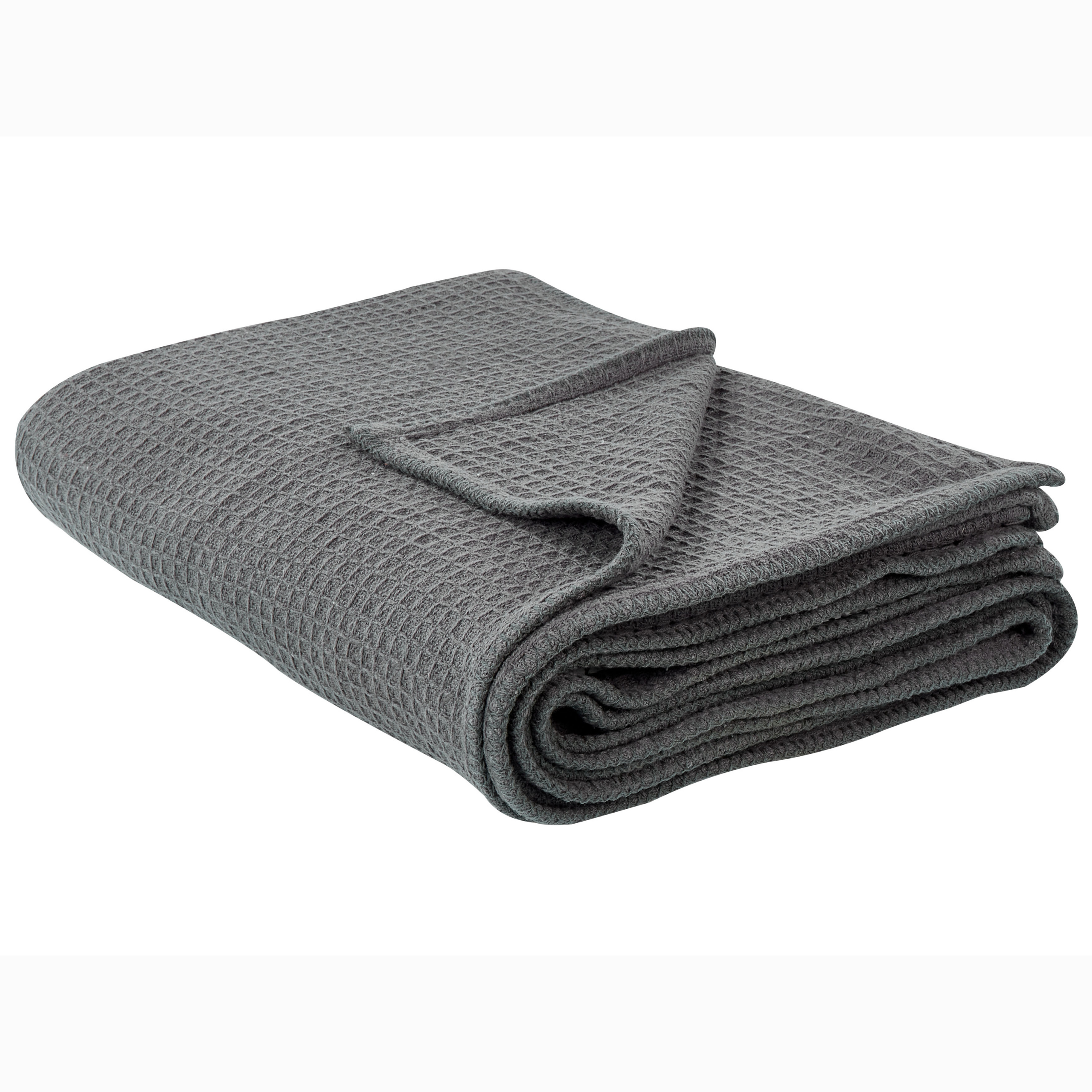 Bedsprei donkergrijs 220 x 200 cm RAGALA