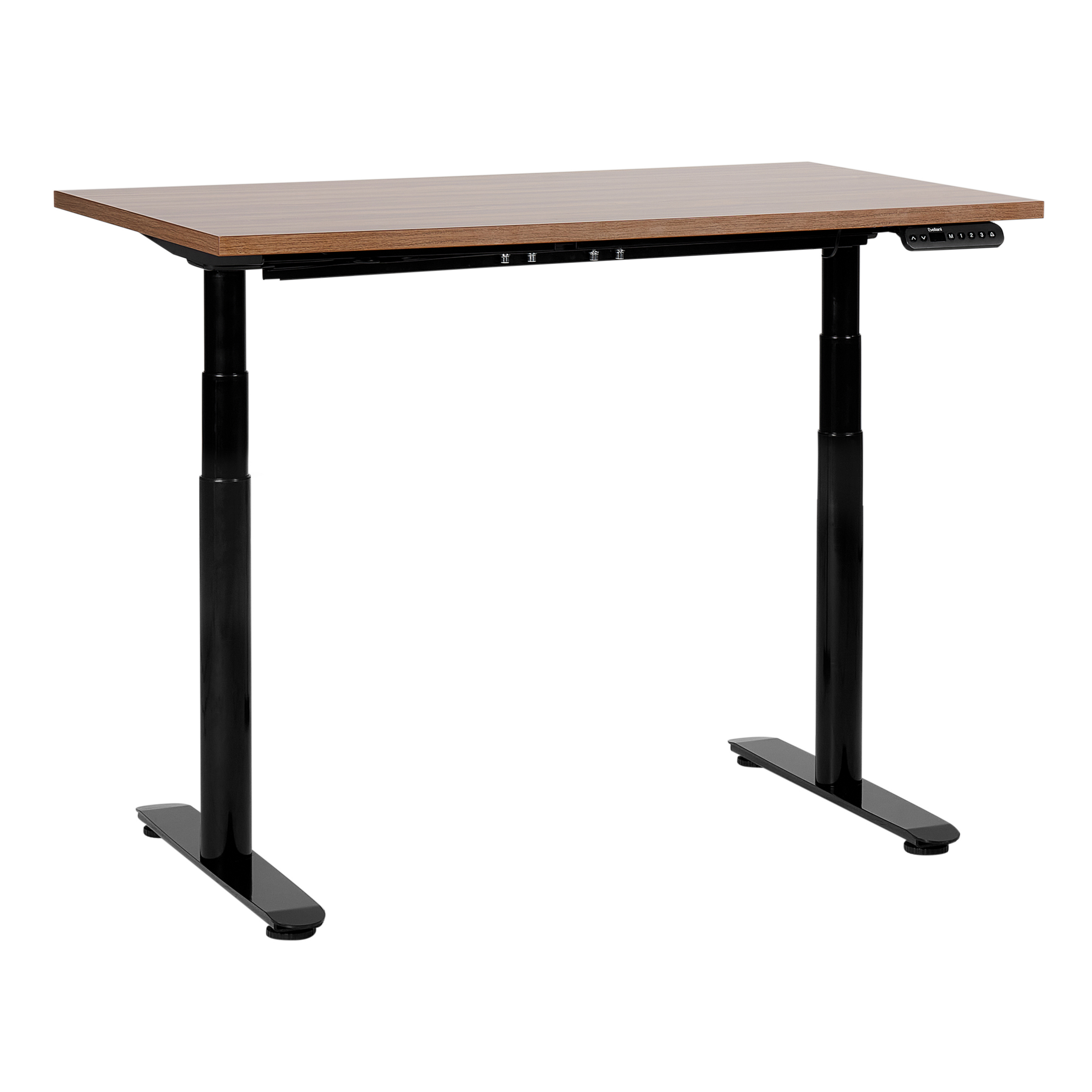 Verstelbaar bureau Elektrisch 120 x 72 cm Donkere houtkleur DESTIN IV Diverse Formaten