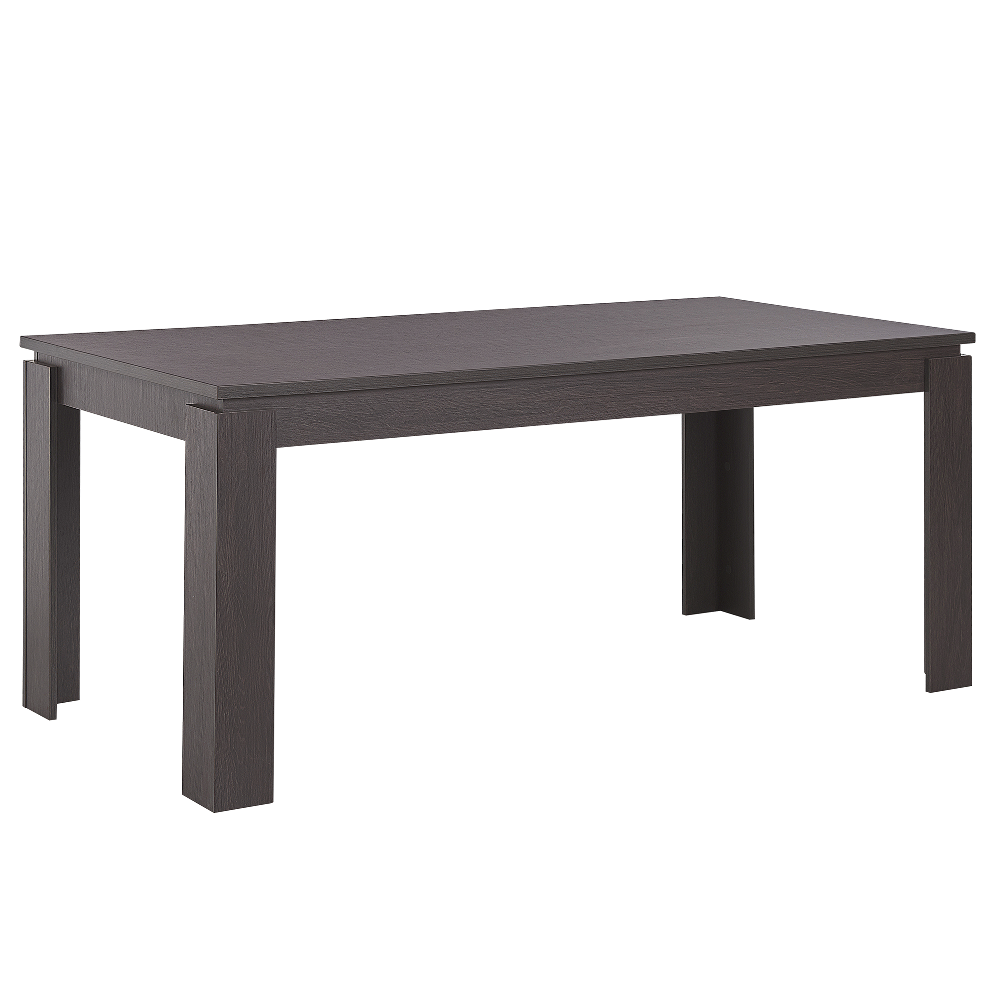 Beliani - Mesa de jantar 180 x 90 cm em castanho escuro VITON