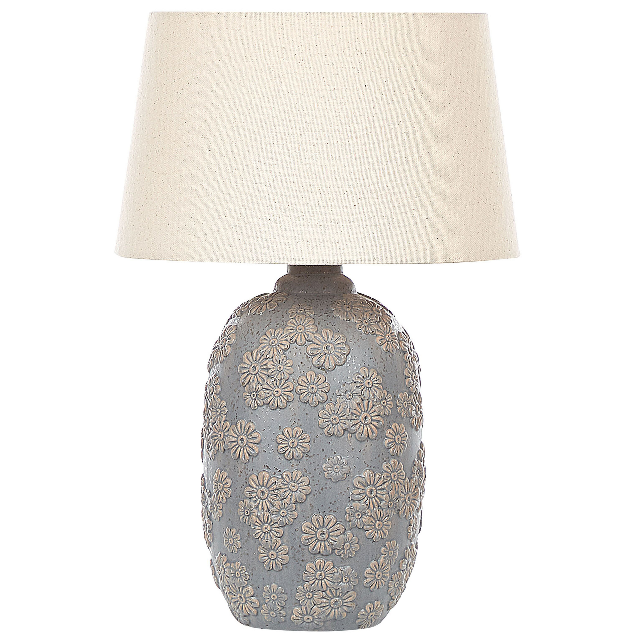 Tafellamp keramiek grijs/beige FERREY