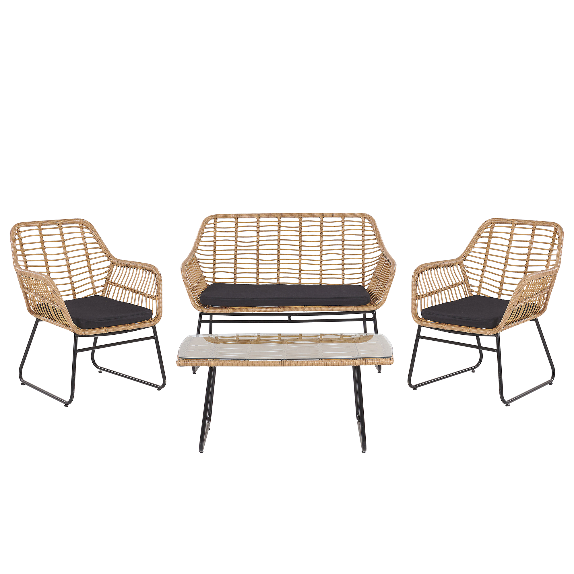 Zitgroep PE rotan Beige MINORI