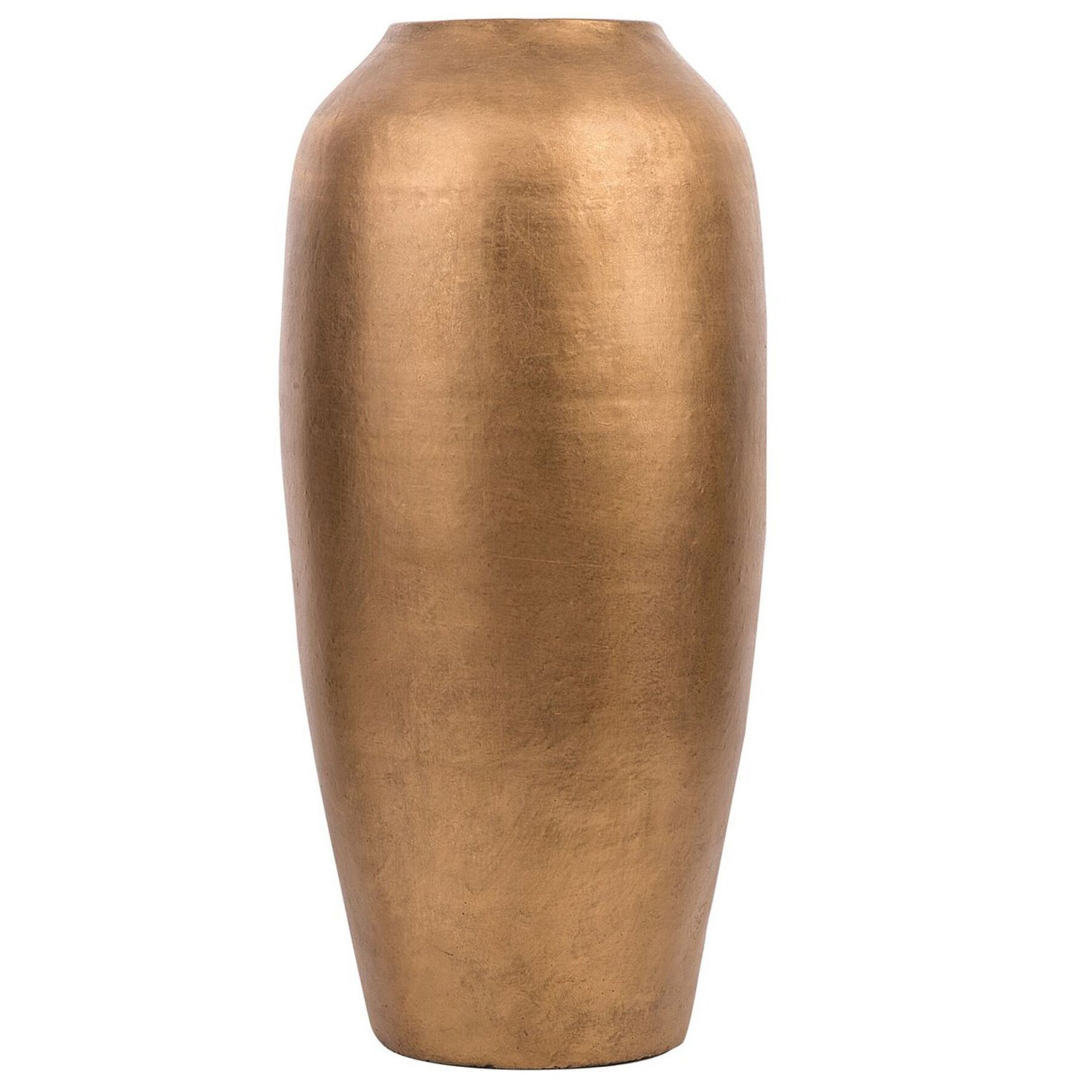 Beliani - Terracota Jarro decorativo 48 cm Dourado LORCA