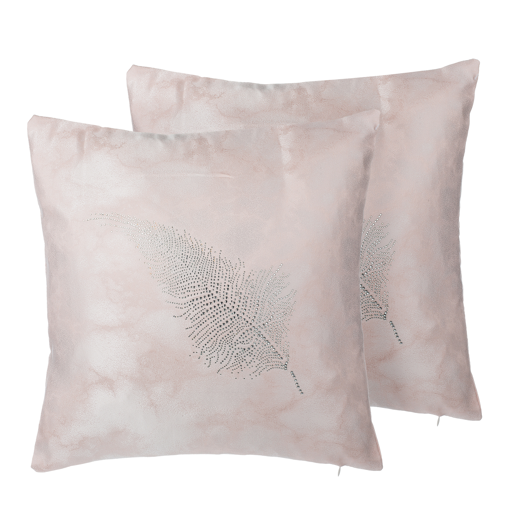 Set van 2 kussens Roze SILENE 45 x 45 cm