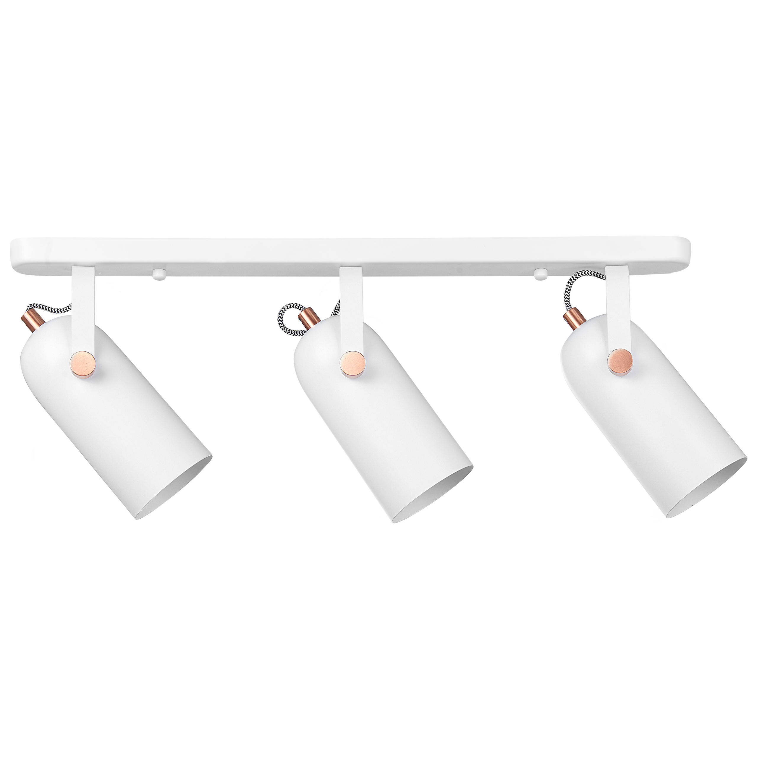 Plafondlamp met 3 lichten metaal wit TYRIA