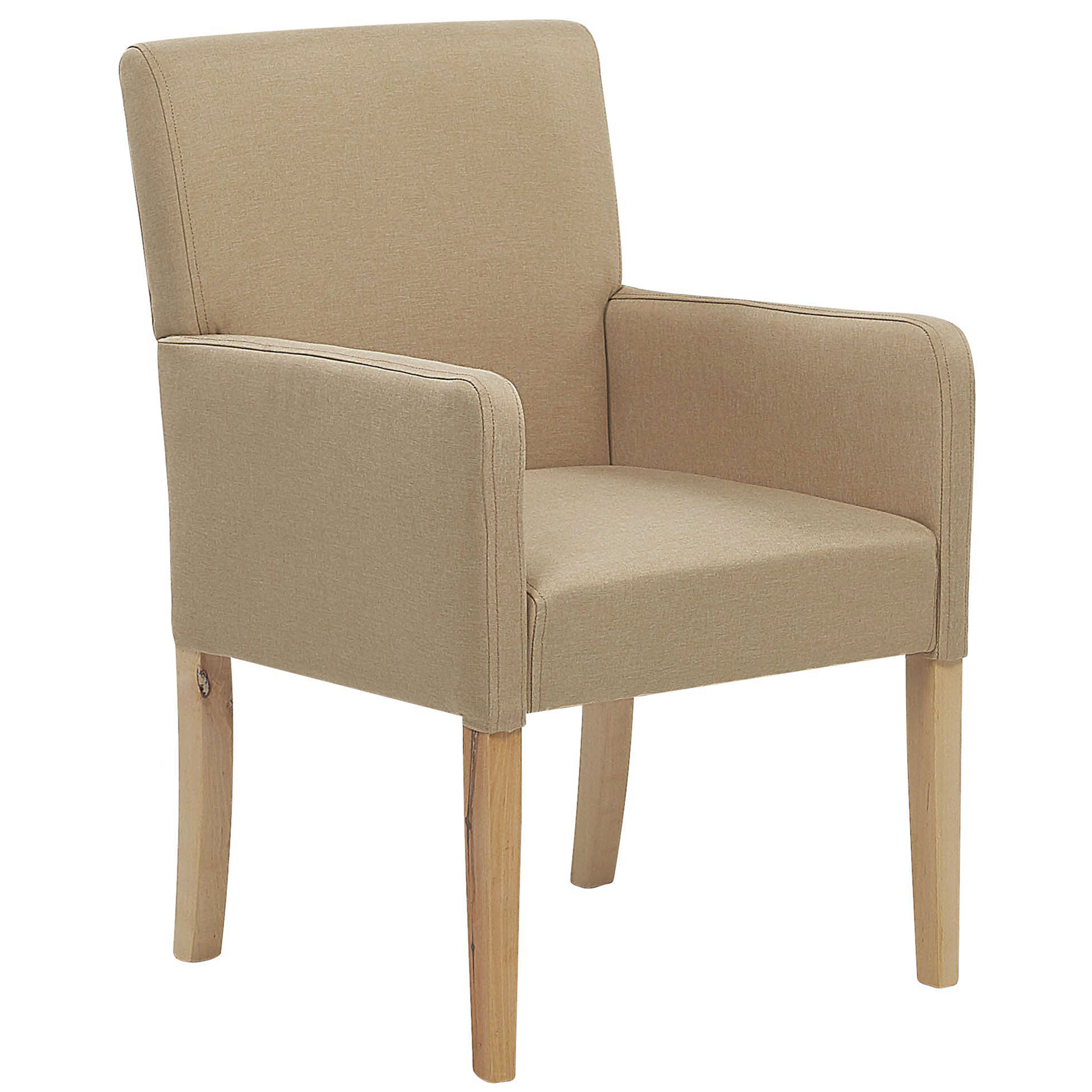 Eetkamerstoel Stof Beige ROCKEFELLER