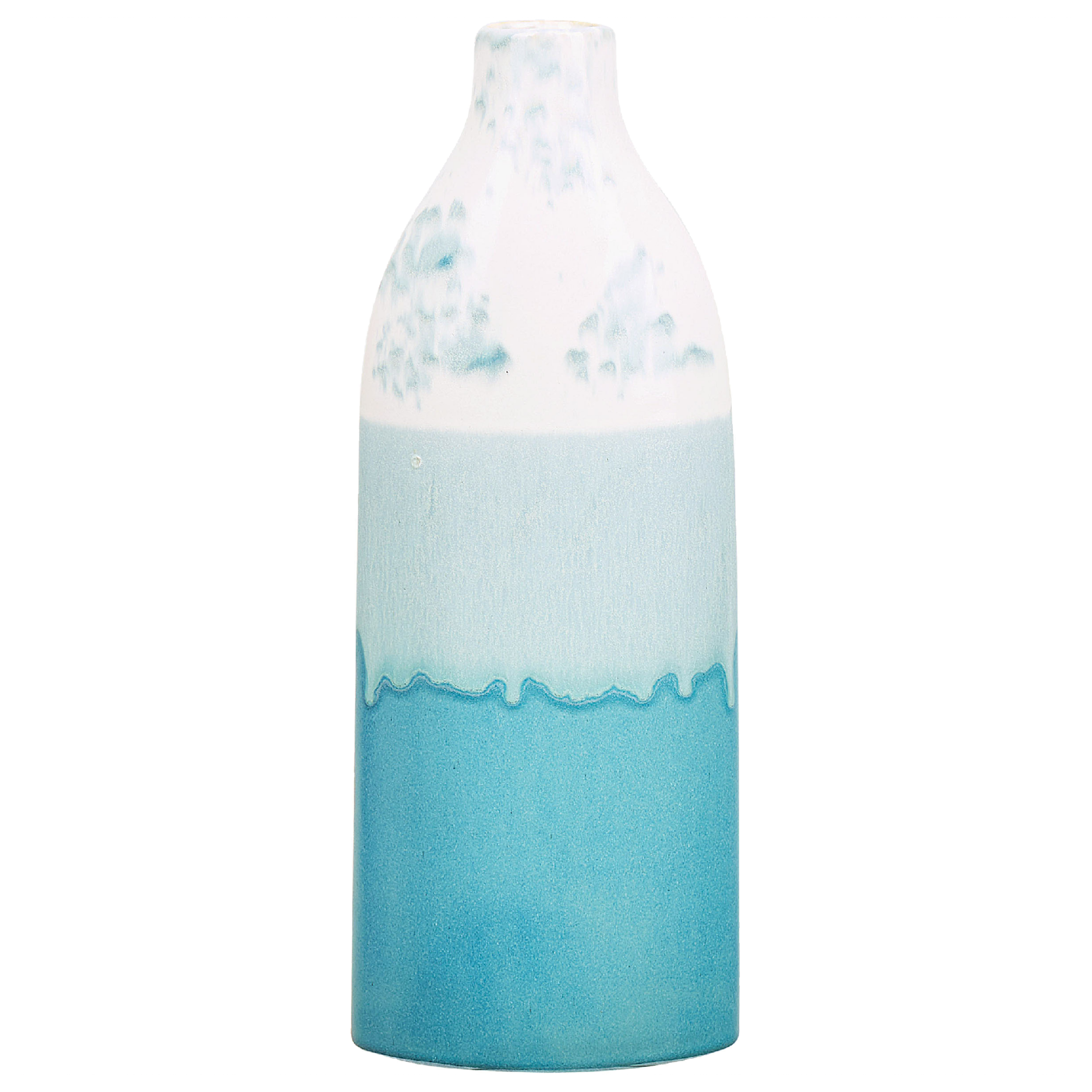 Steengoed Bloemenvaas 35 cm Blauw Wit CALLIPOLIS