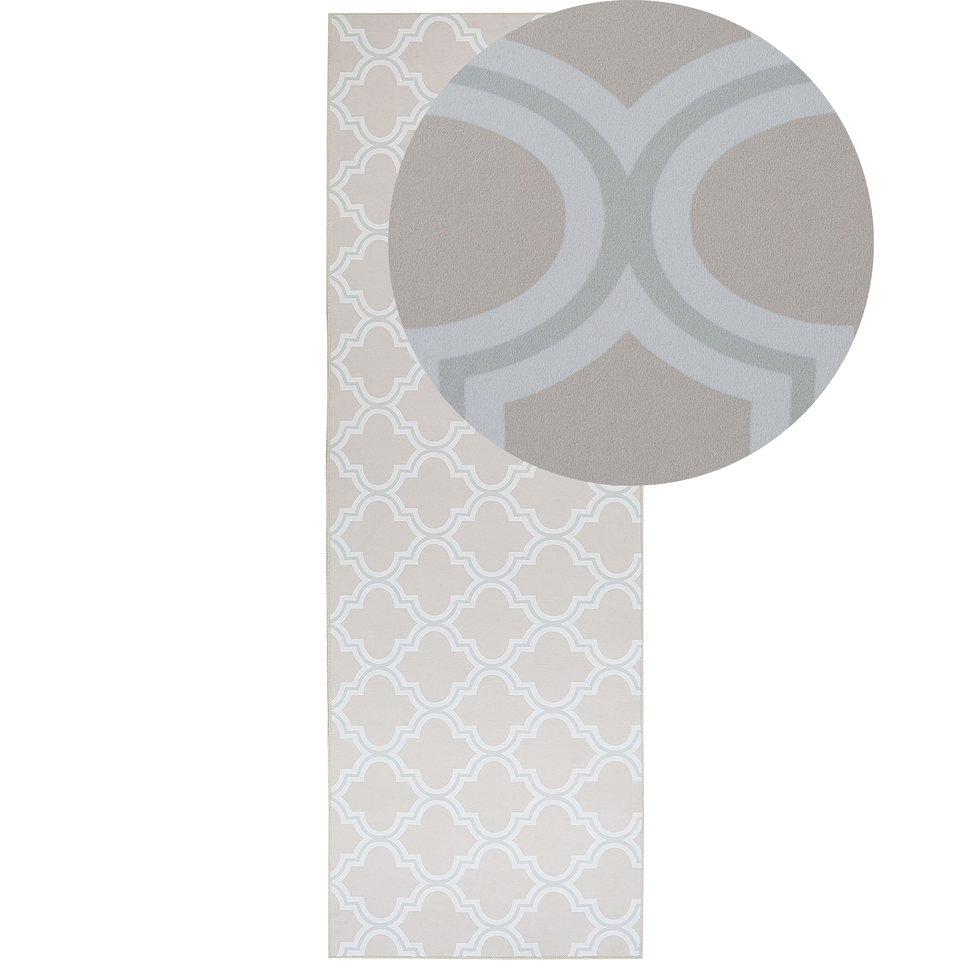 Vloerkleed beige 80 x 240 cm KADAYAL