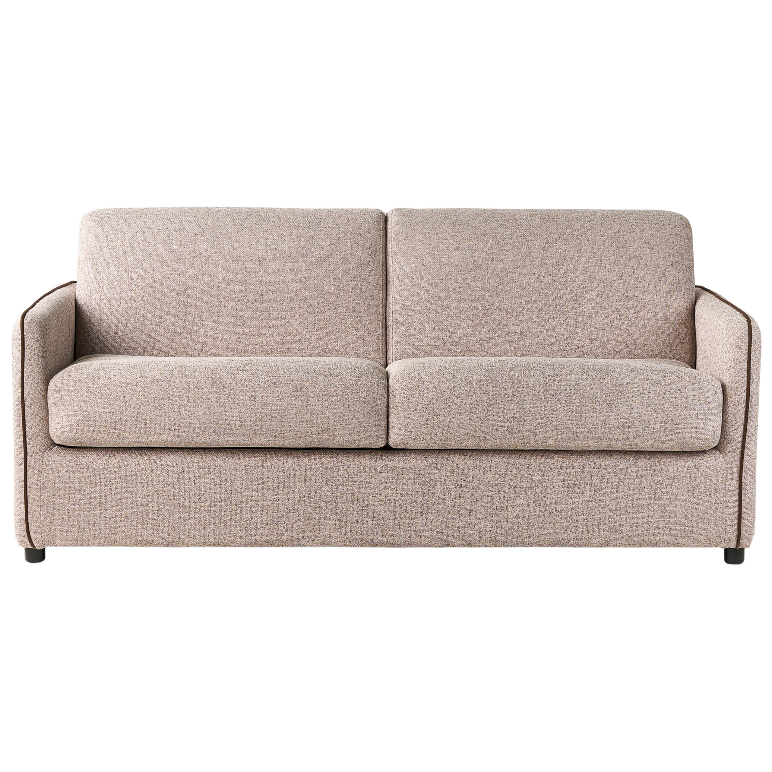 Beliani ISHOJ - Tweezitsbank-Bruin-Polyester - Beliani ISHOJ - Tweezitsbank-Bruin-Polyester -