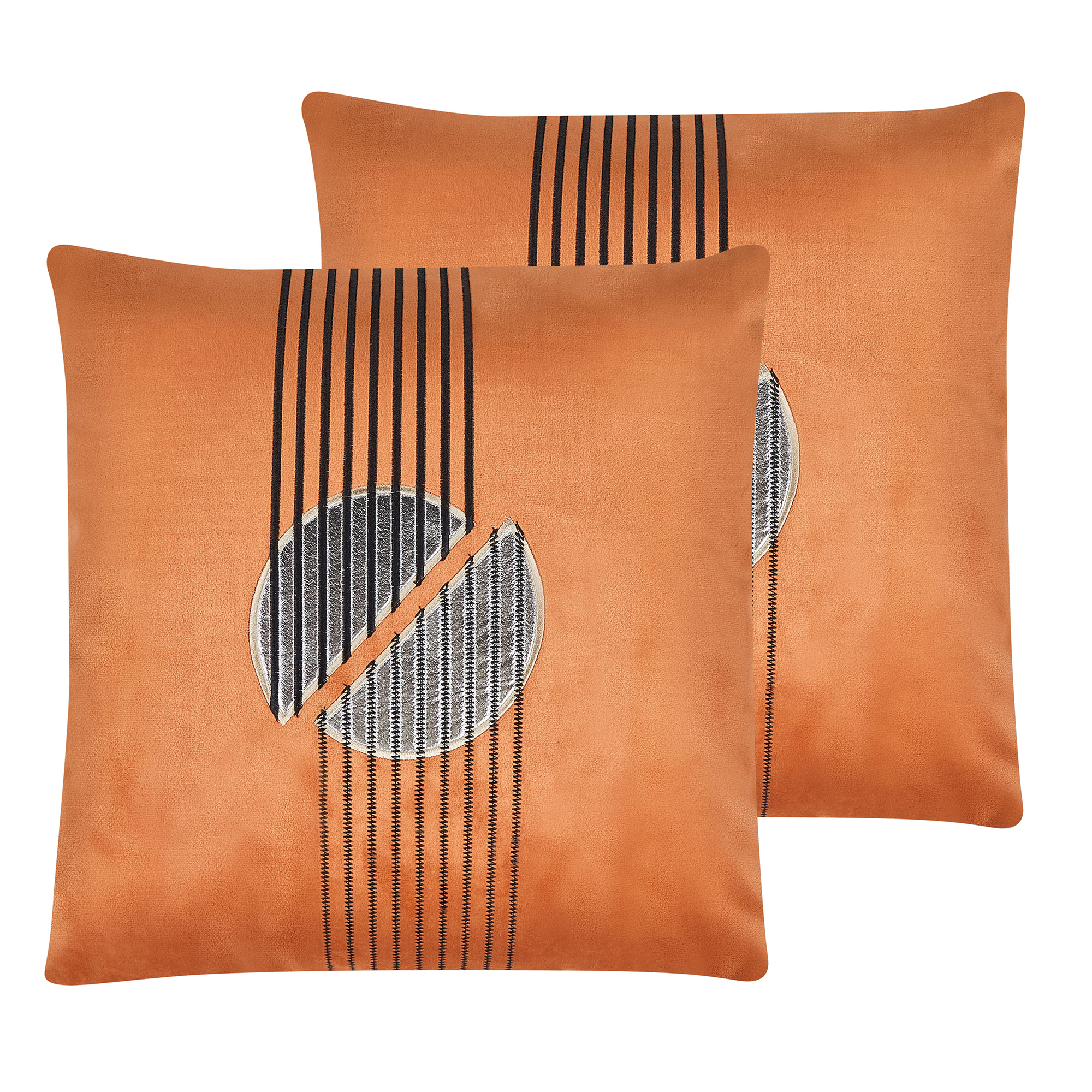 Set van 2 kussens Oranje CEROPEGIA 45 x 45 cm