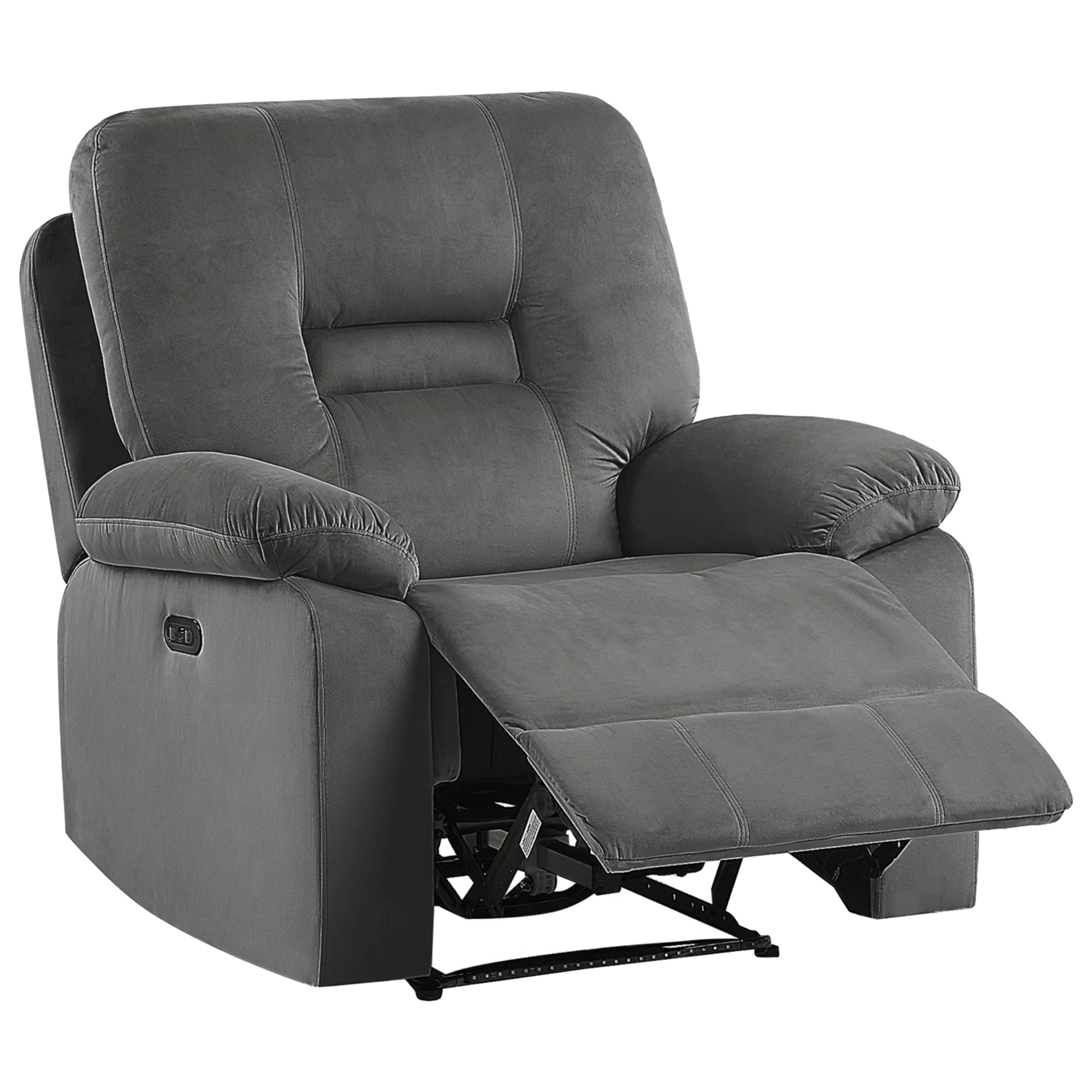 Fauteuil Fluweel Donkergrijs BERGEN