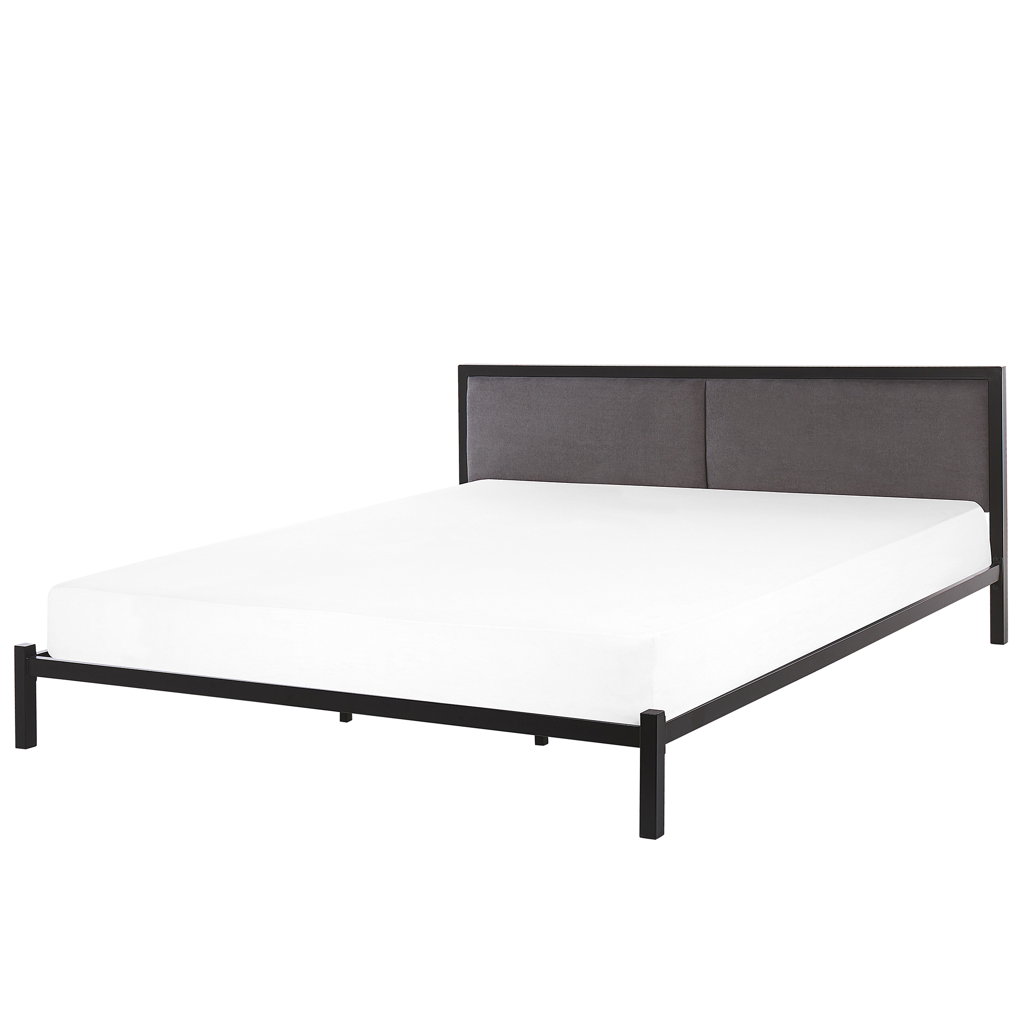 Bed metaal zwart/grijs 180 x 200 cm CLAMART