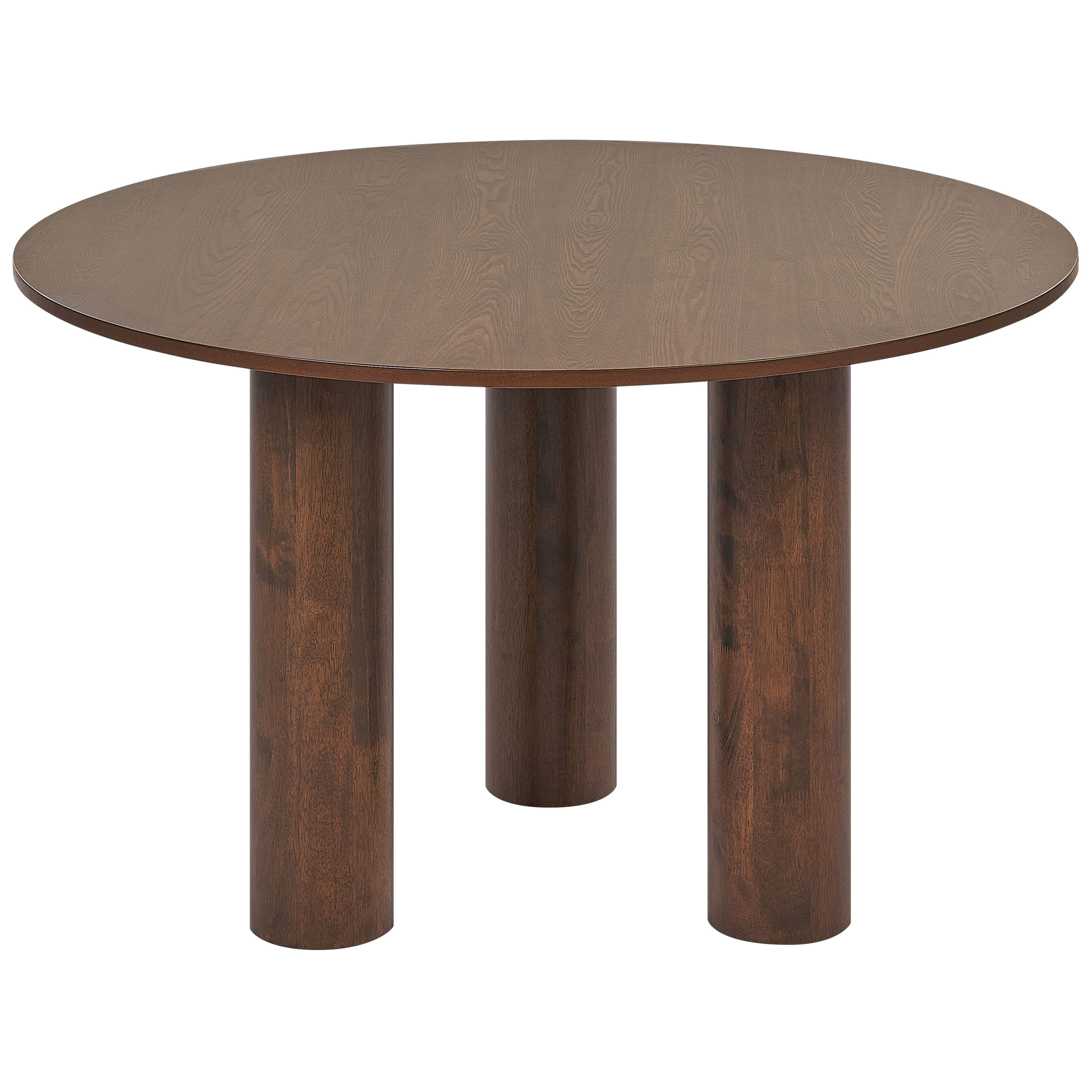 Eettafel hout donkerbruin ⌀ 120 cm ORIN