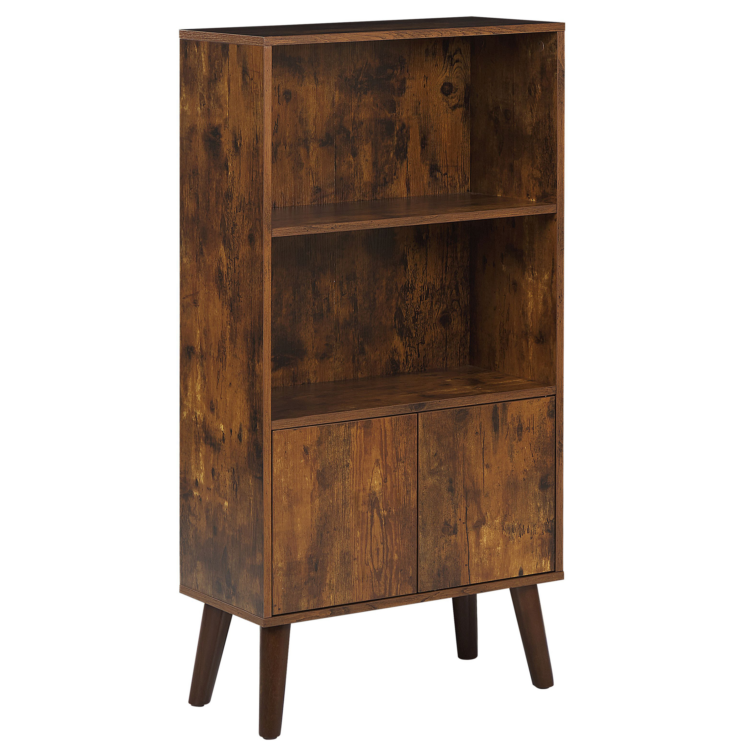 Boekenkast Donkere houtkleur VICOSA