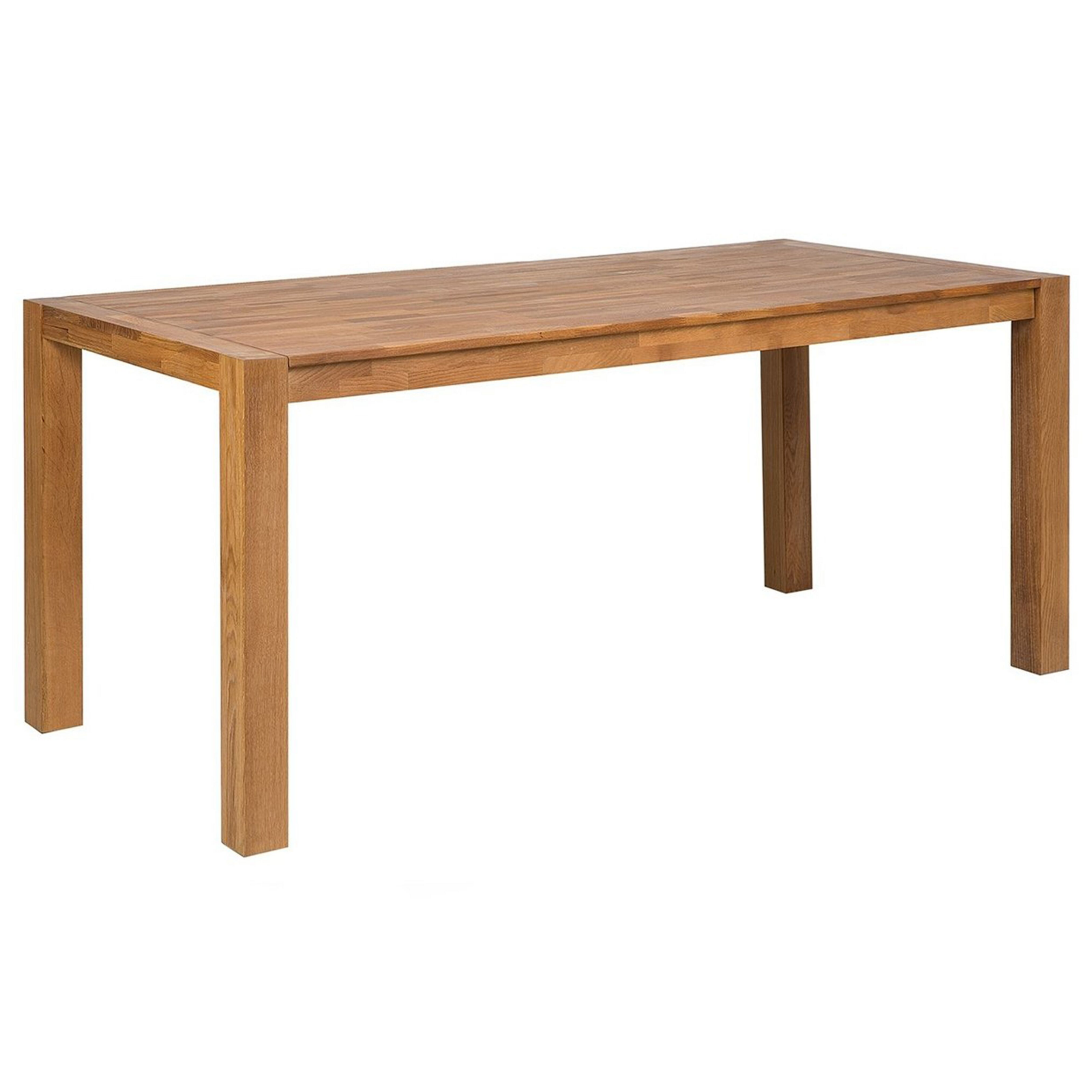 Eettafel eikenhout lichtbruin 180 x 85 cm NATURA