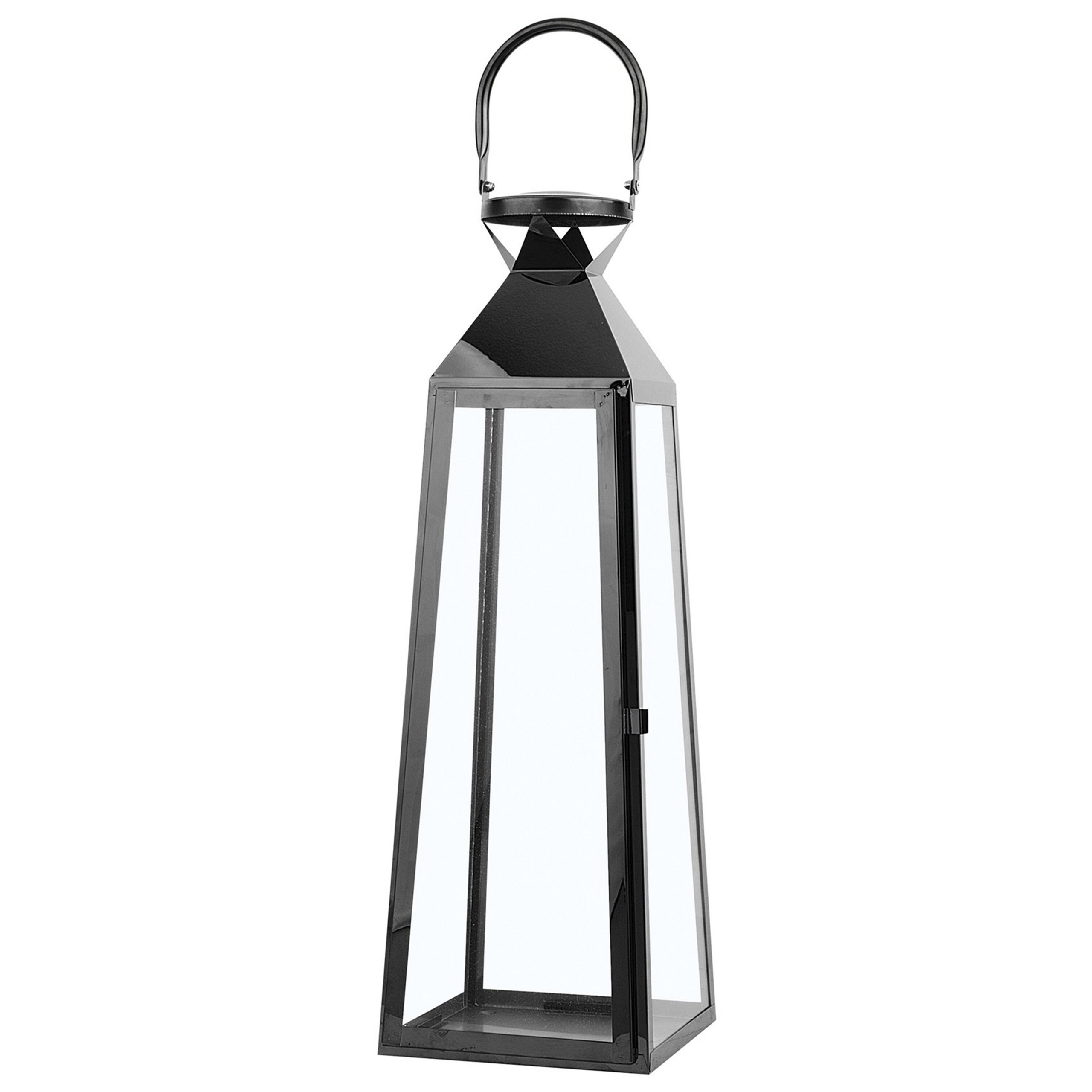 Windlicht zwart 53 cm CRETE L