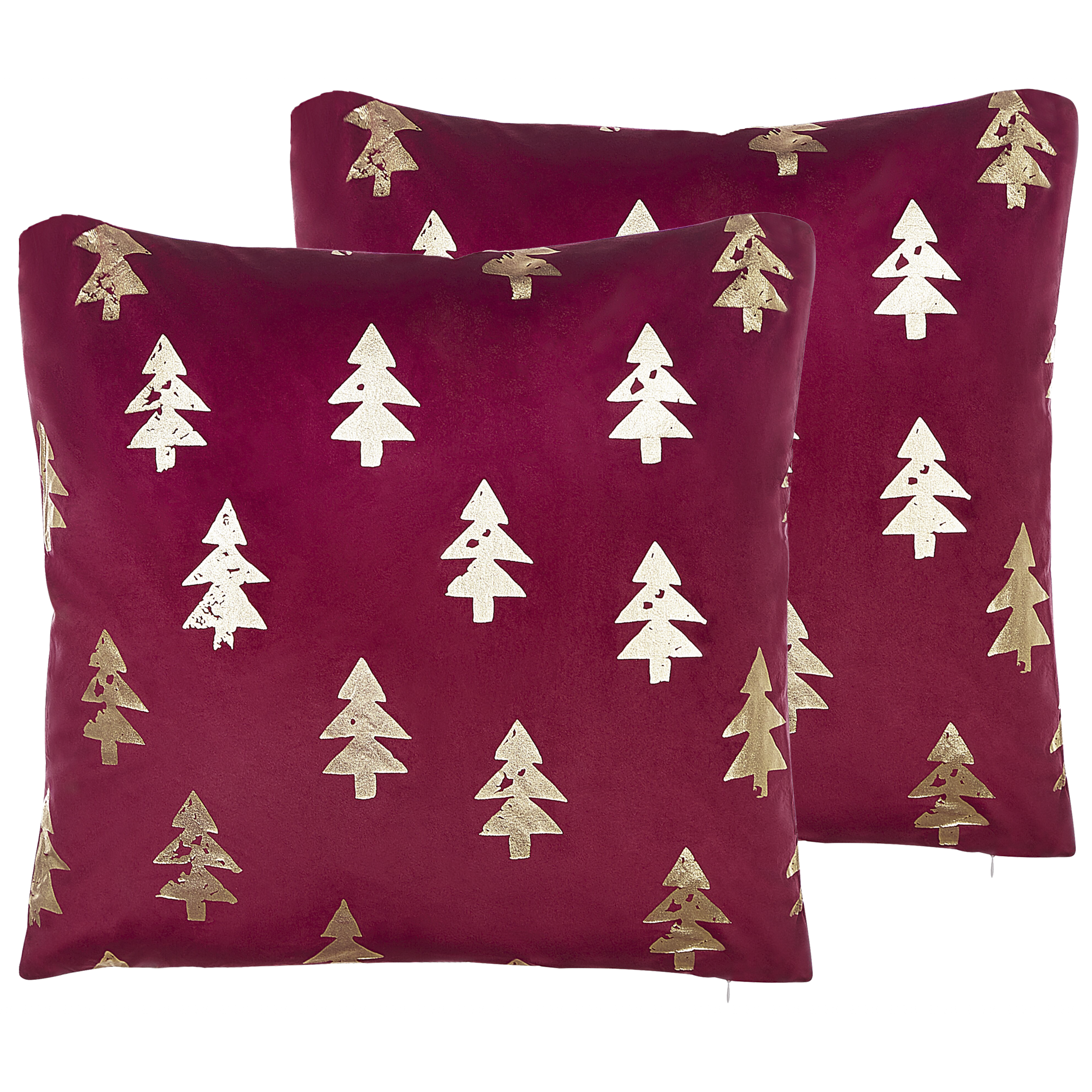 Set van 2 kussens Fluweel Rood CUPID 45 x 45 cm
