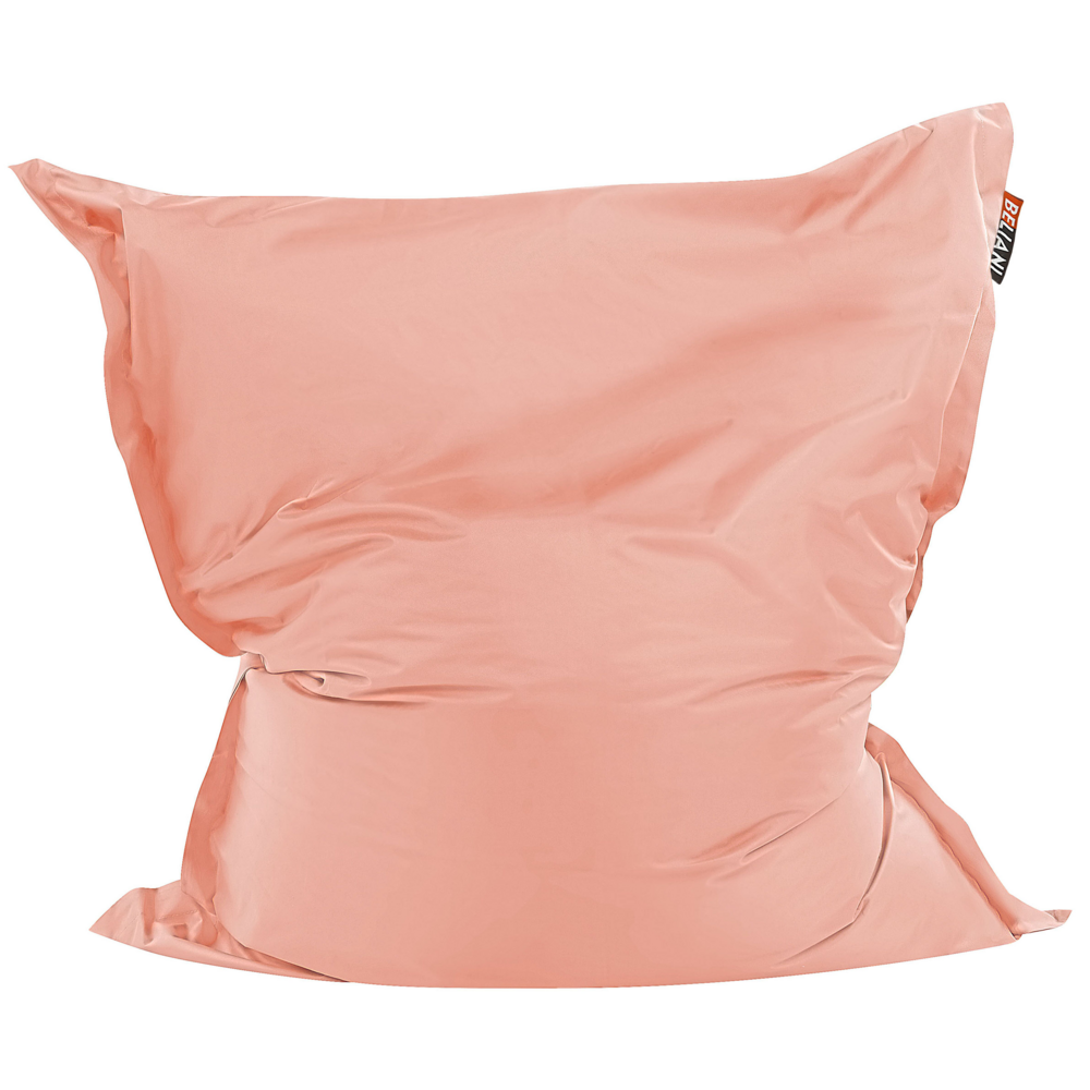 Image of Pouf di seduta poltrona sacco Grande Rosa Pesca con Zip 140 x 180 cm