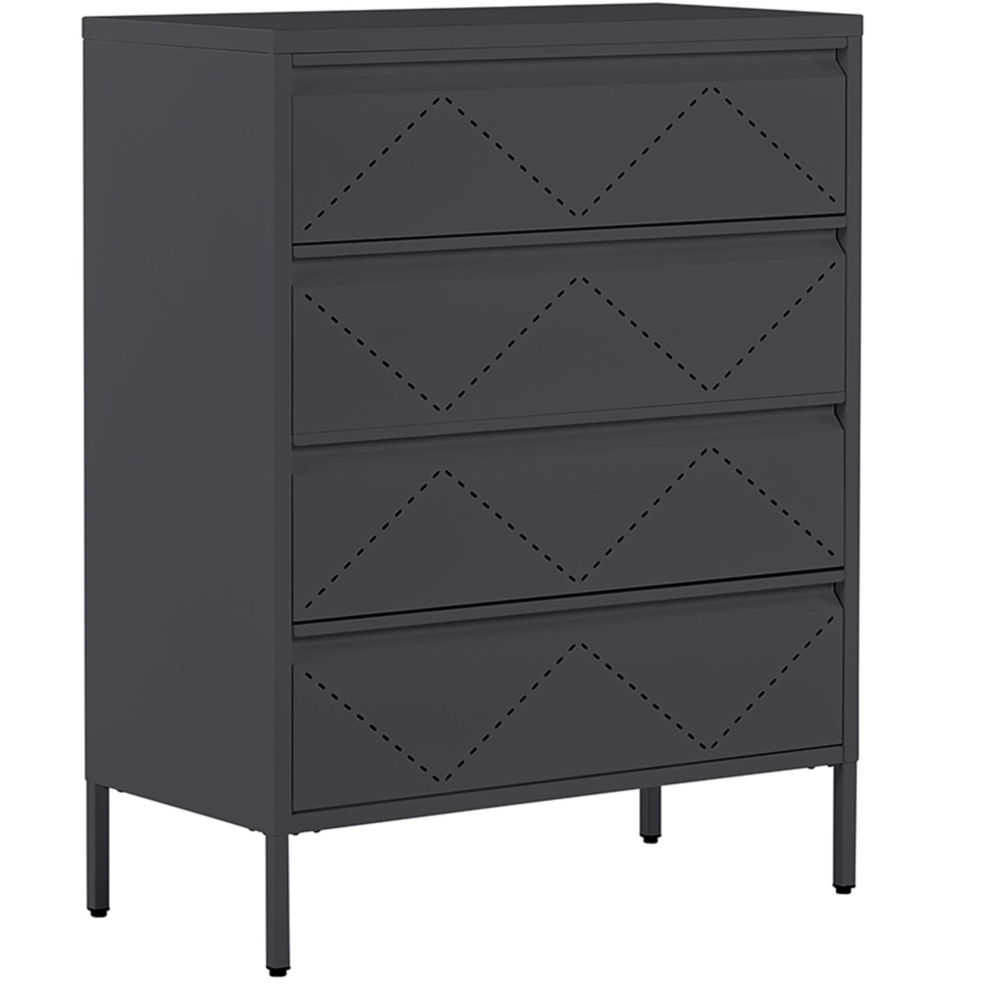 Commode grafietzwart MATANA