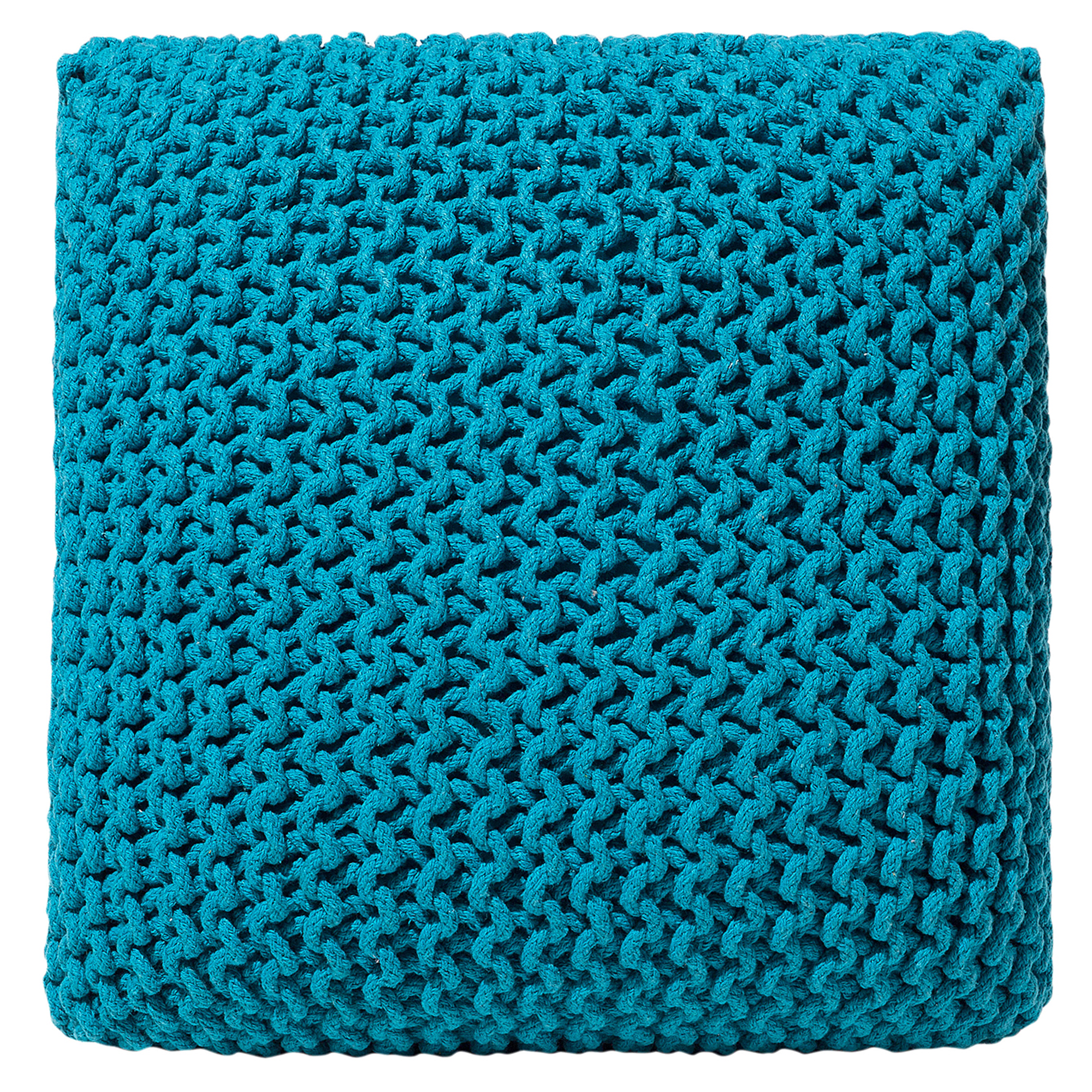 Poef katoen blauw 50 x 50 cm CONRAD
