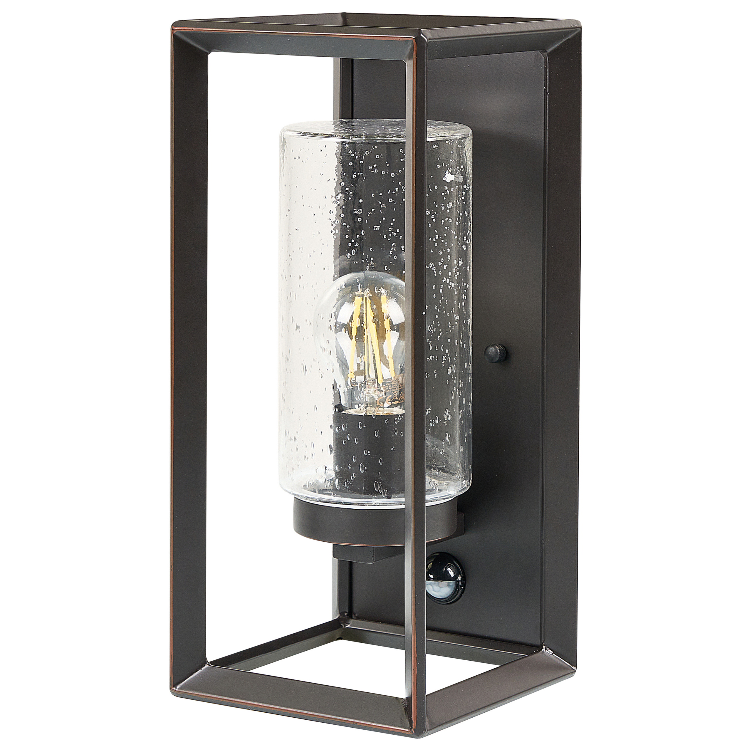 Wandlamp met bewegingssensor zwart 36 cm BELTIE