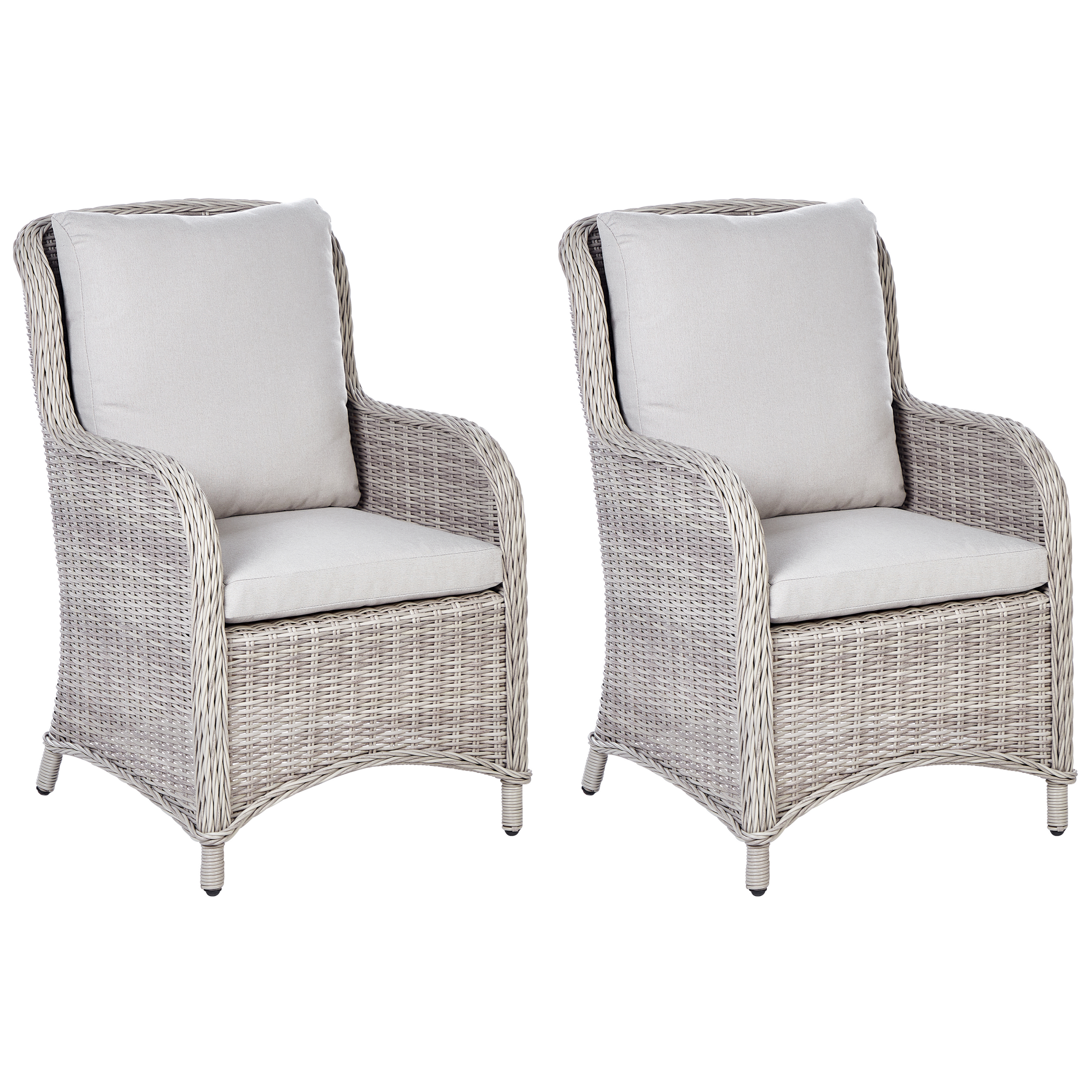 Set van 2 stoelen Taupe CASCAIS