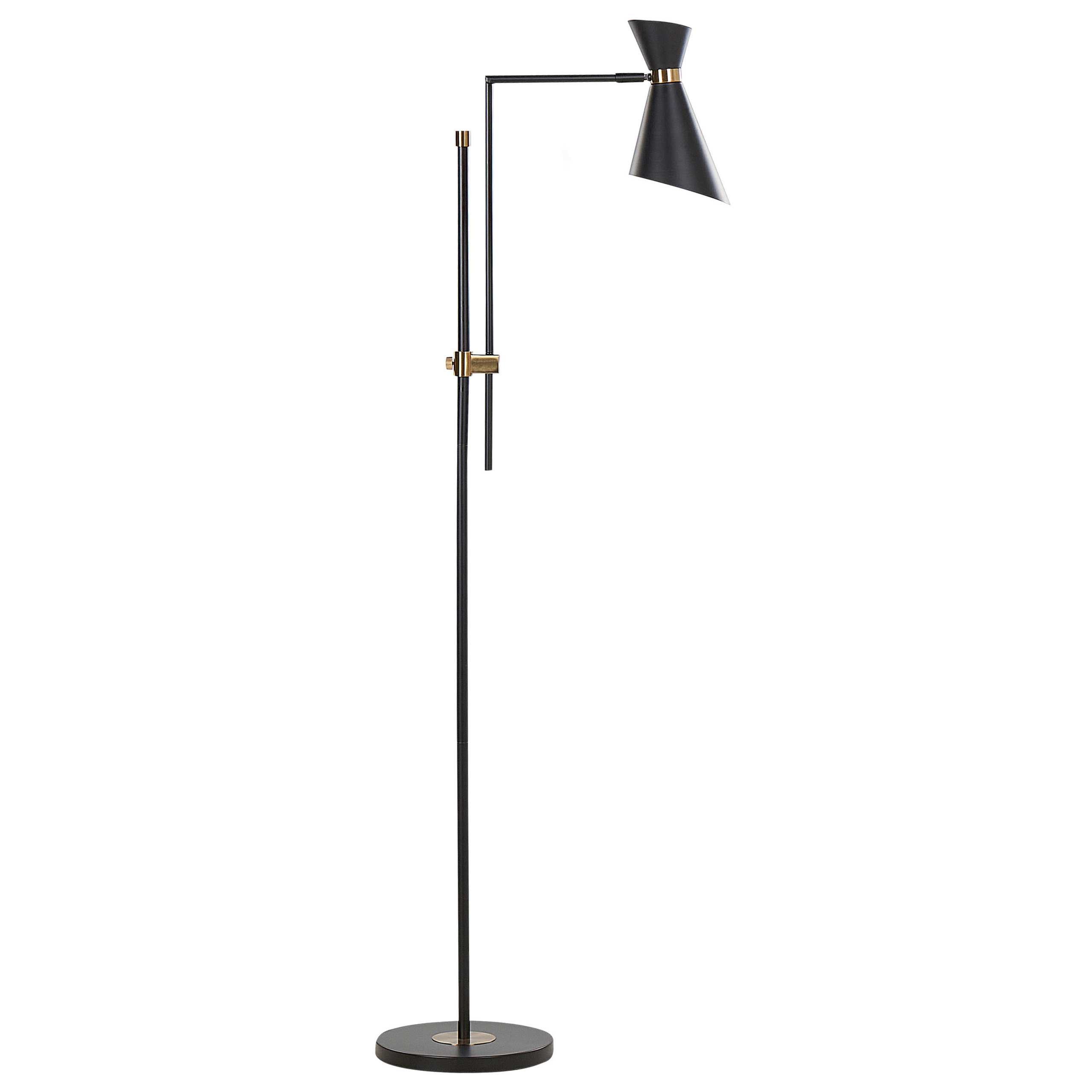 Staande lamp metaal zwart MELAWI