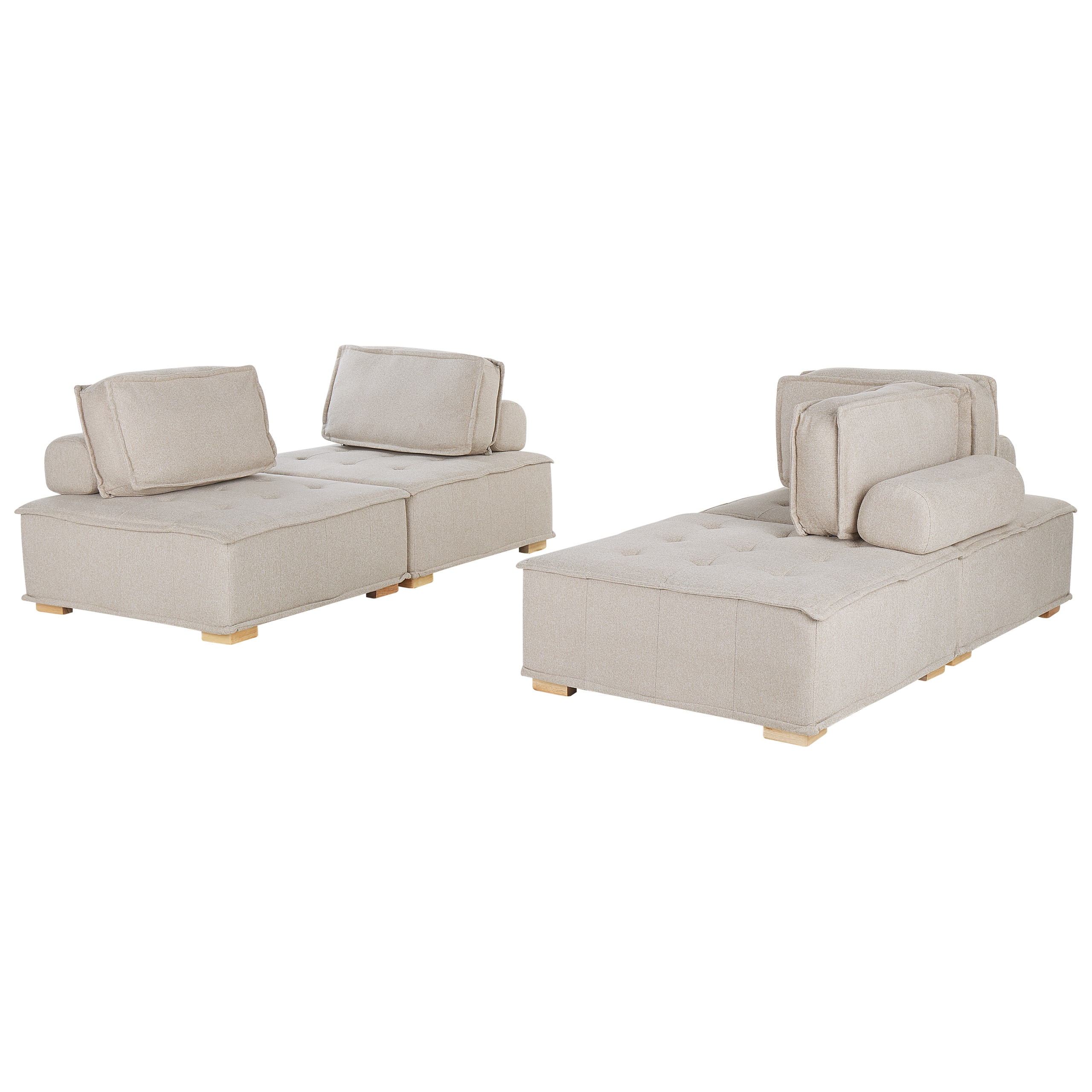 Bankenset stof beige TIBRO