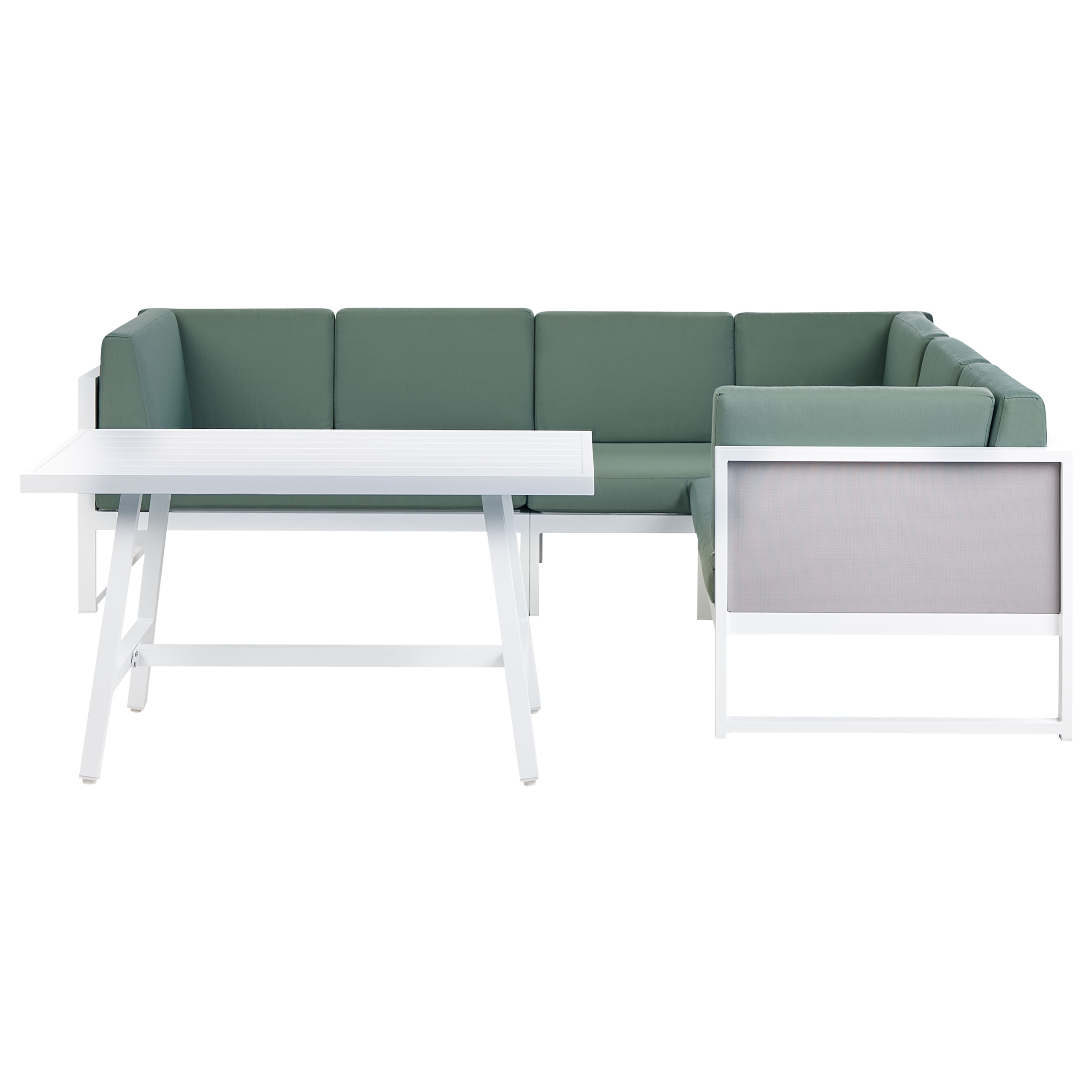 Loungeset Linkerzijde Aluminium Groen CASTELLA/FRATTE
