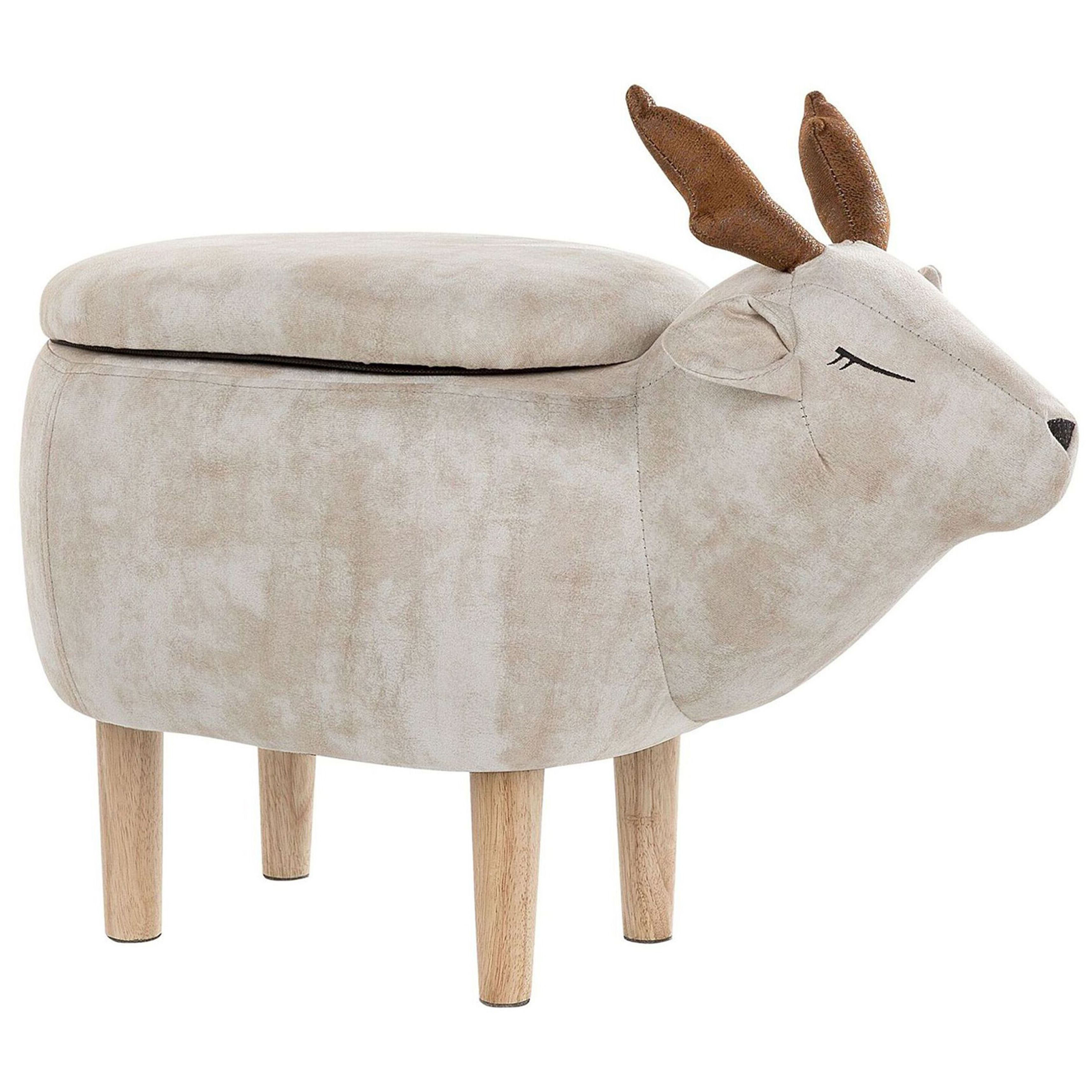 Hocker stof beige REINDEER
