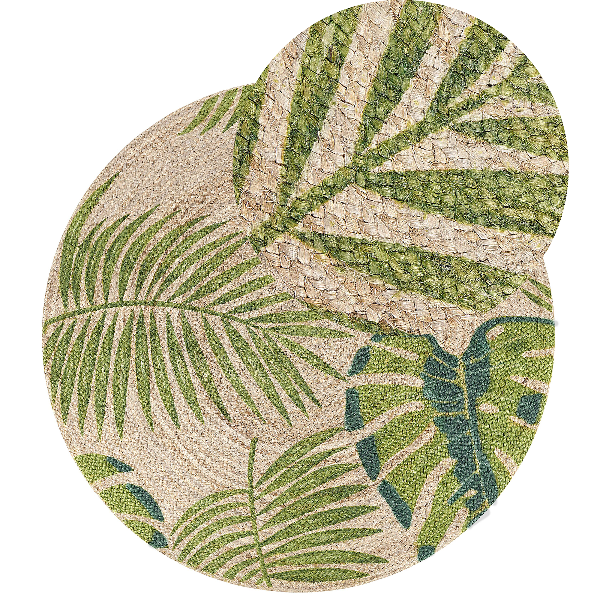 Vloerkleed beige/groen BUGAY