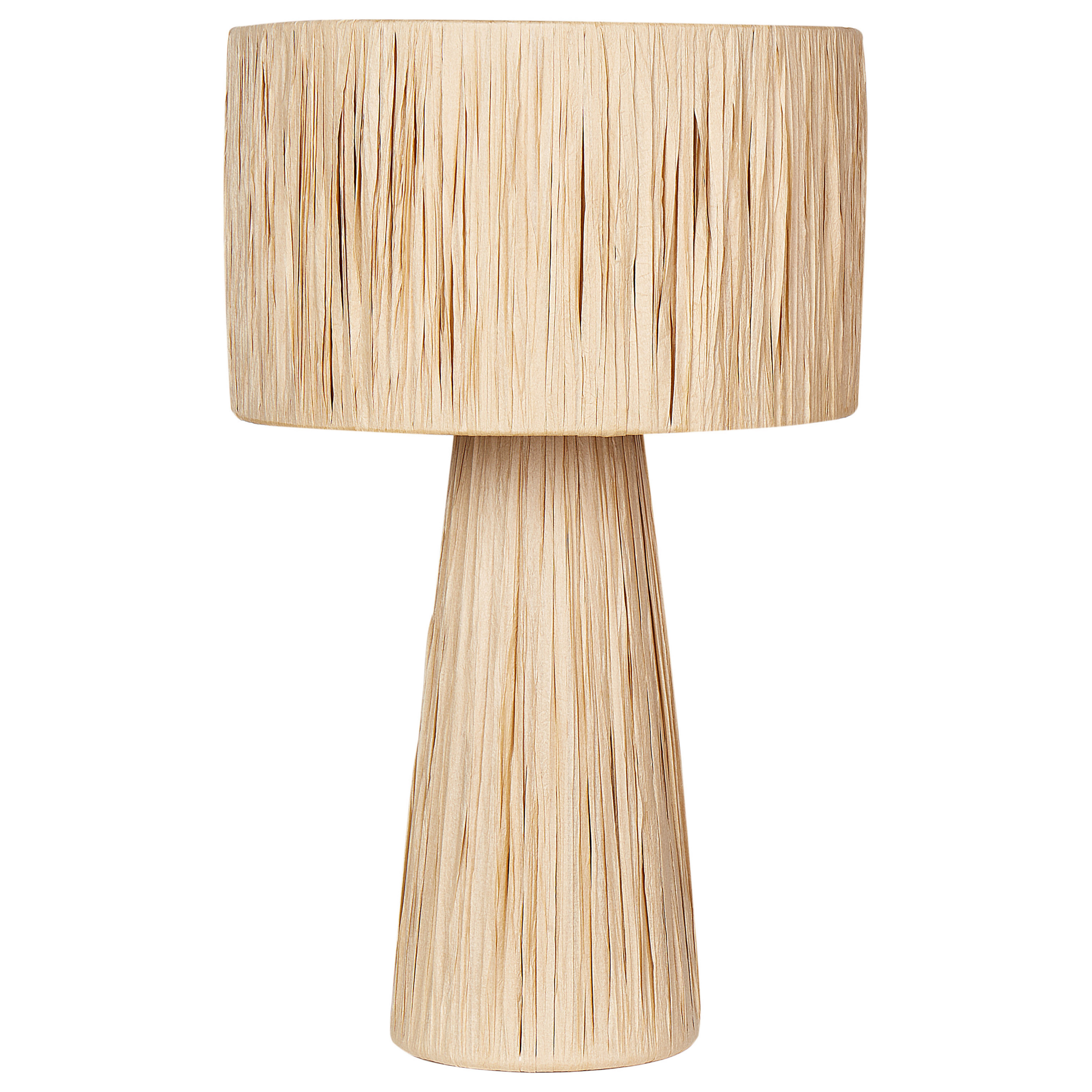 Tafellamp raffia natuurlijk WELMEL