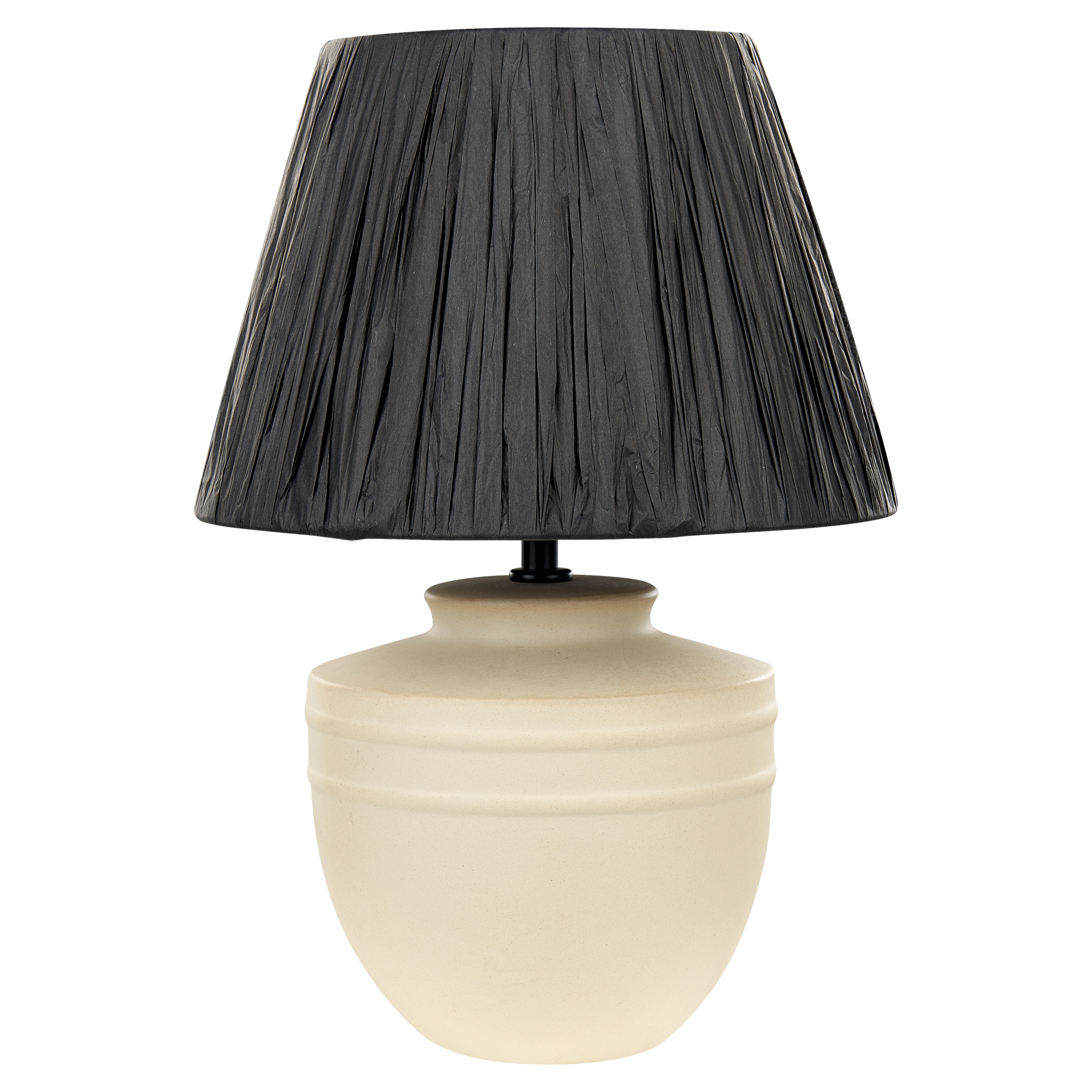 Tafellamp keramiek beige/zwart TIGRE