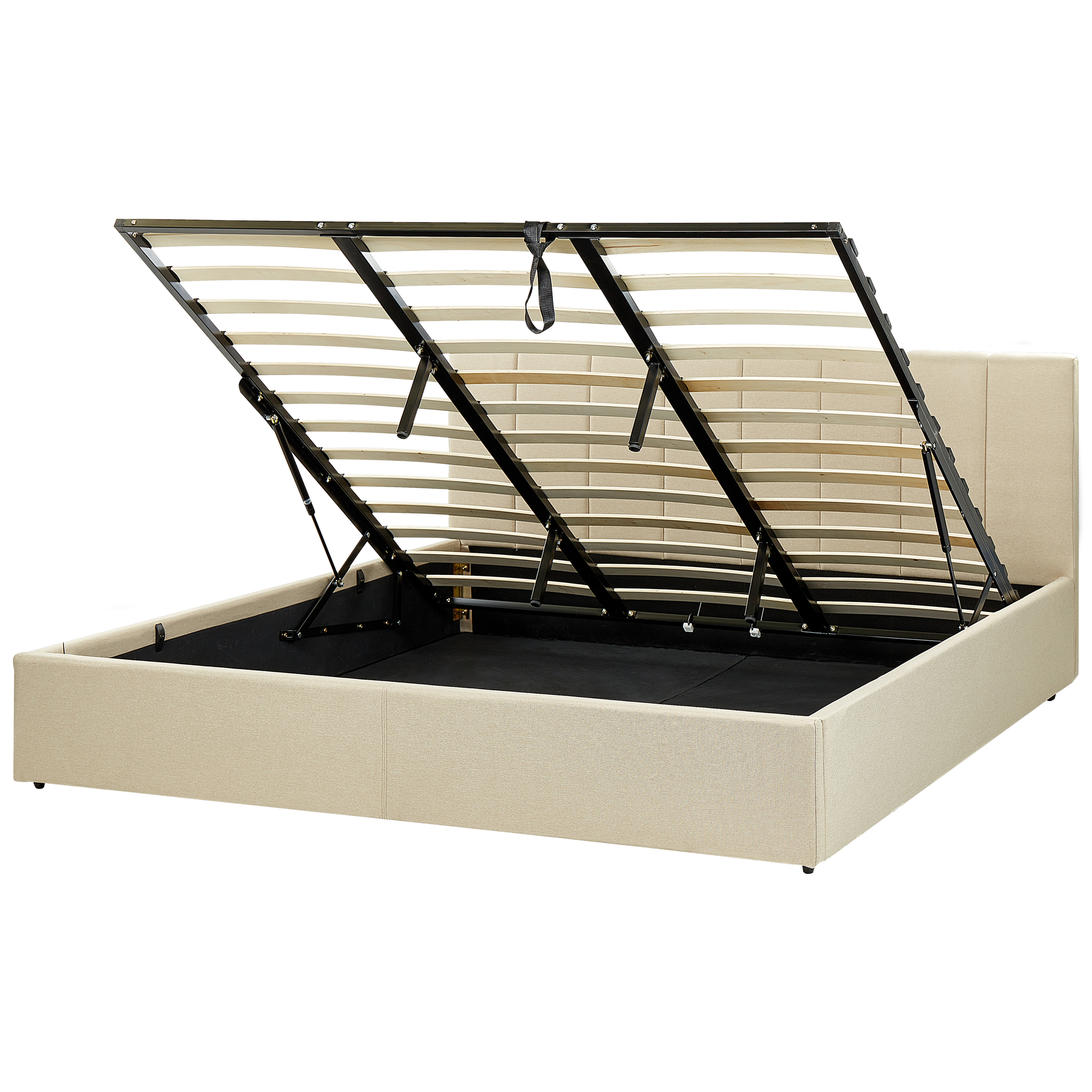 Bed stof beige 180 x 200 cm DREUX