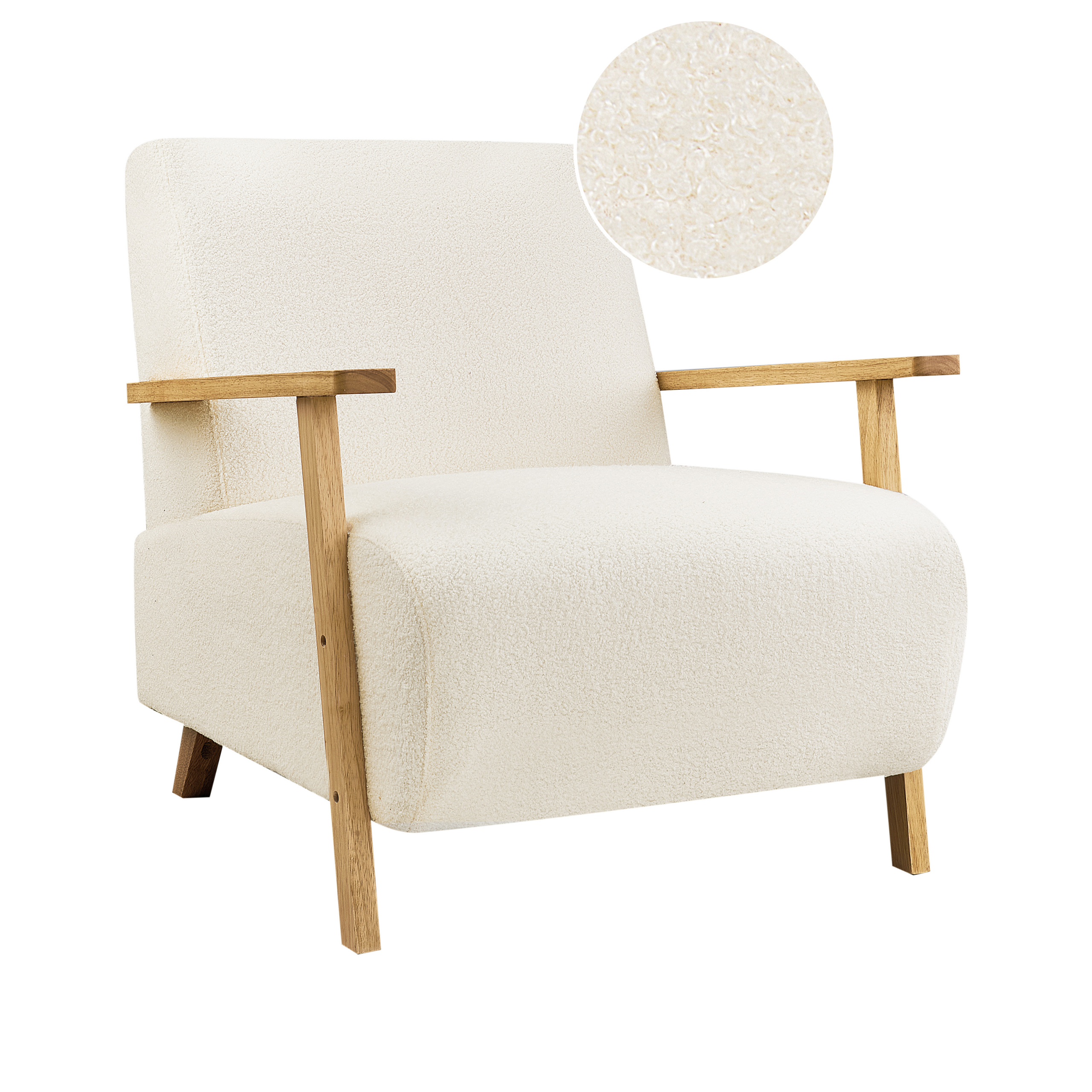 Fauteuil Lichtbeige LESJA