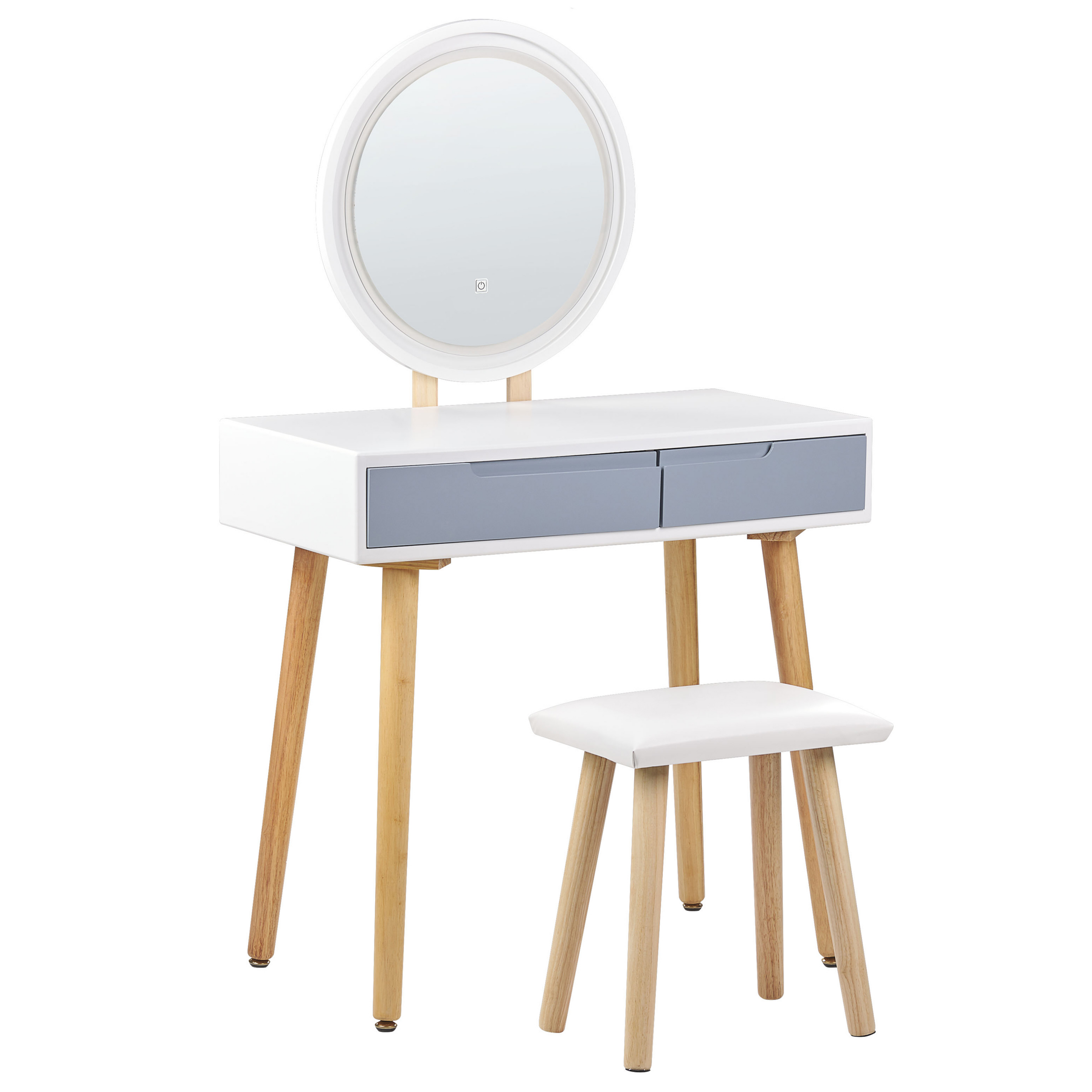 Kaptafel wit/grijs JOSSELIN