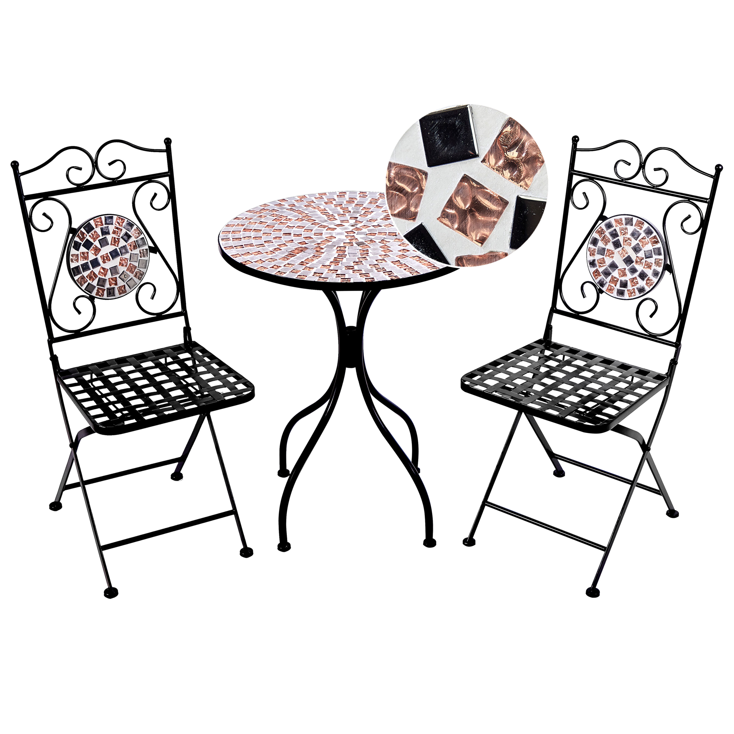 Bistroset Zwart CARPINO