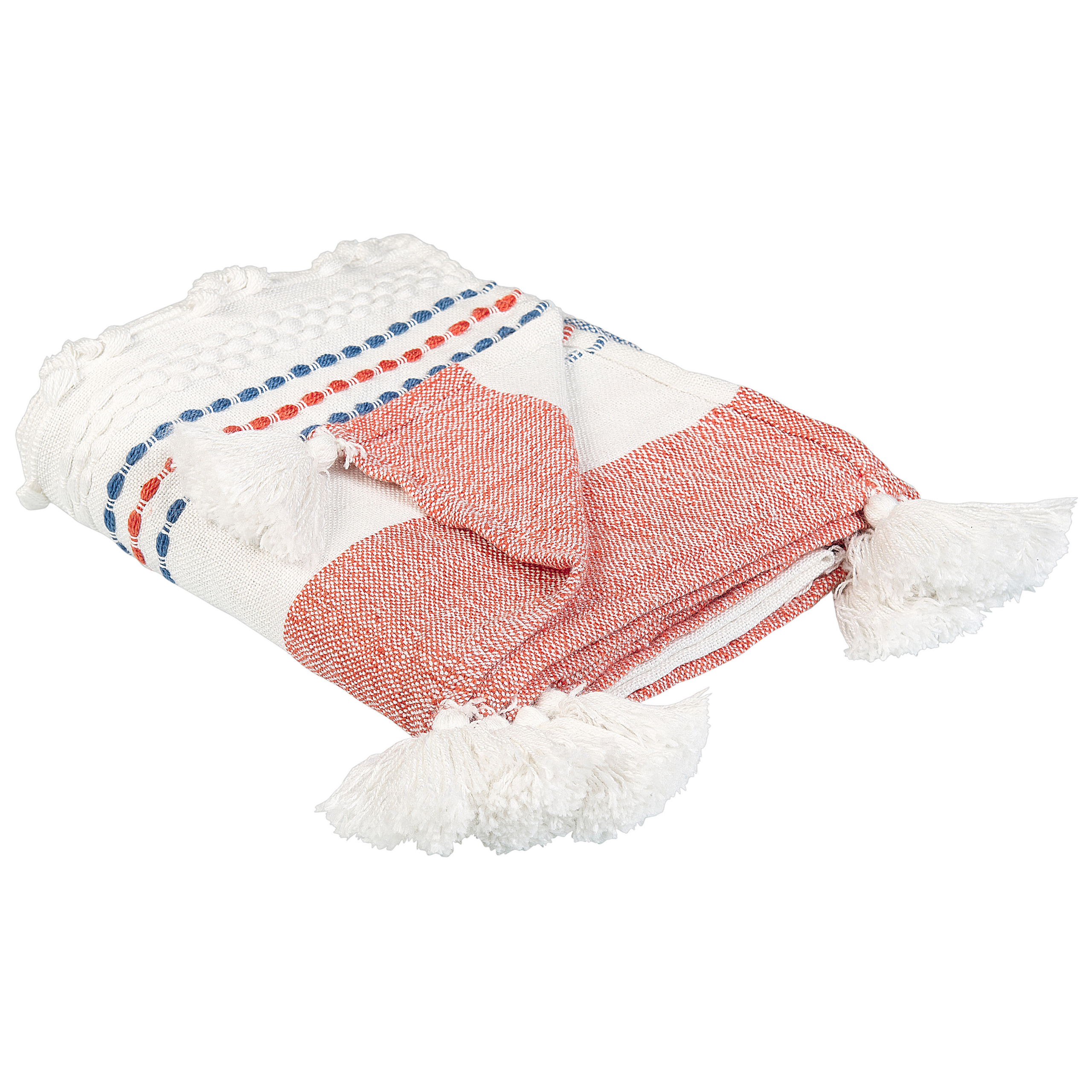 Plaid meerkleurig 130 x 150 cm CUBUK