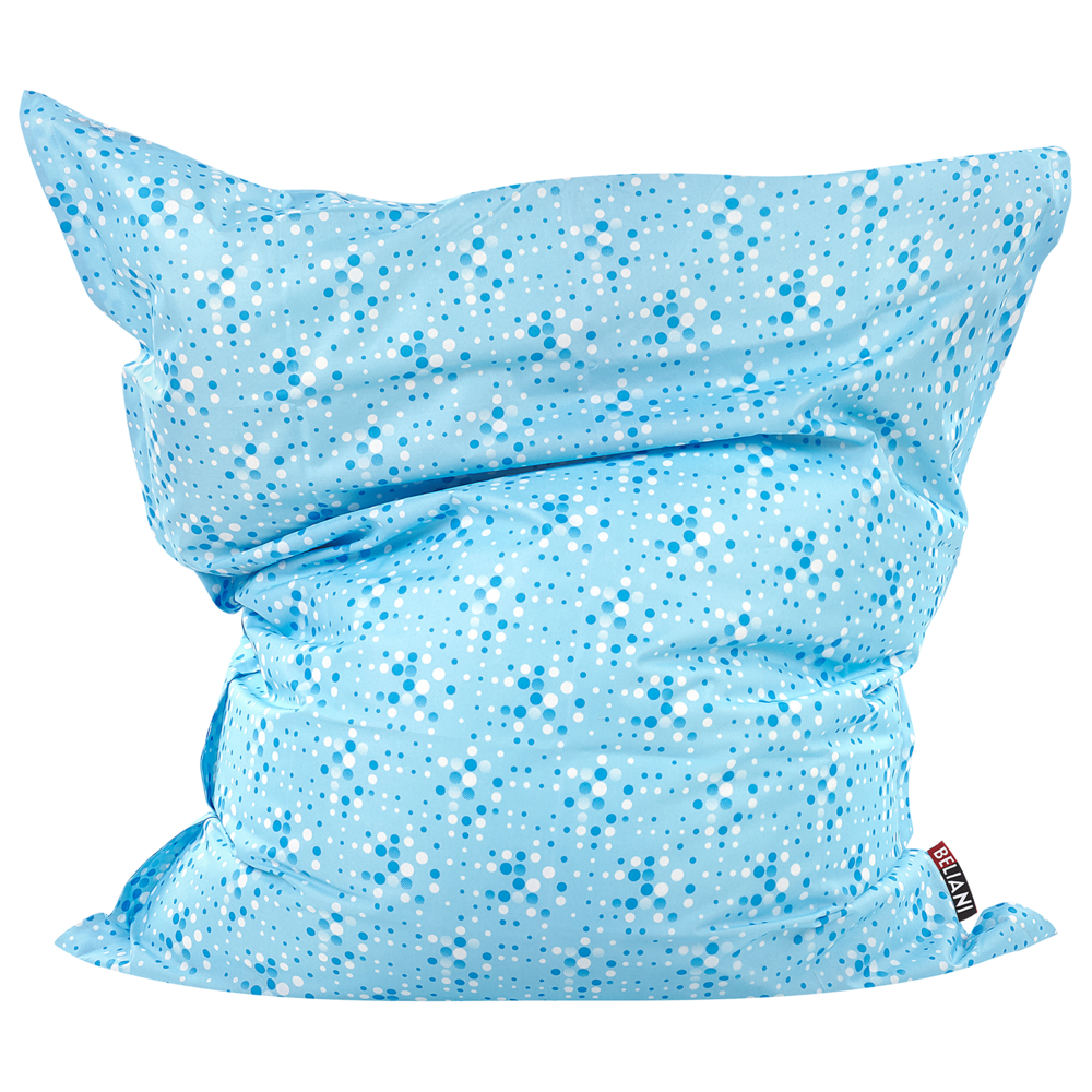Image of Coperta per poltrona sacco impermeabile grande in nylon a pois 140 x 180 cm con cerniera e velcro