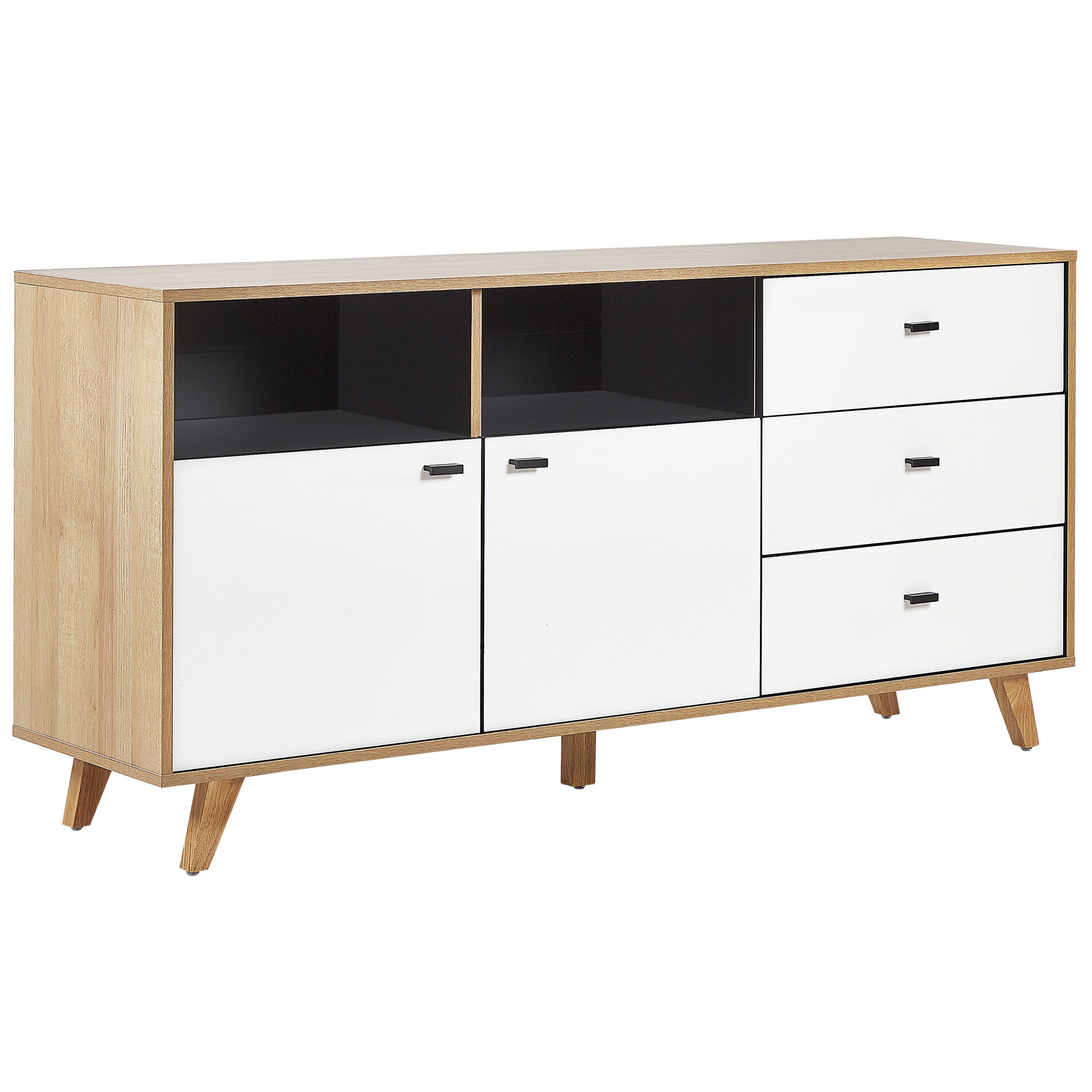 Commode lichtbruin/wit ILION