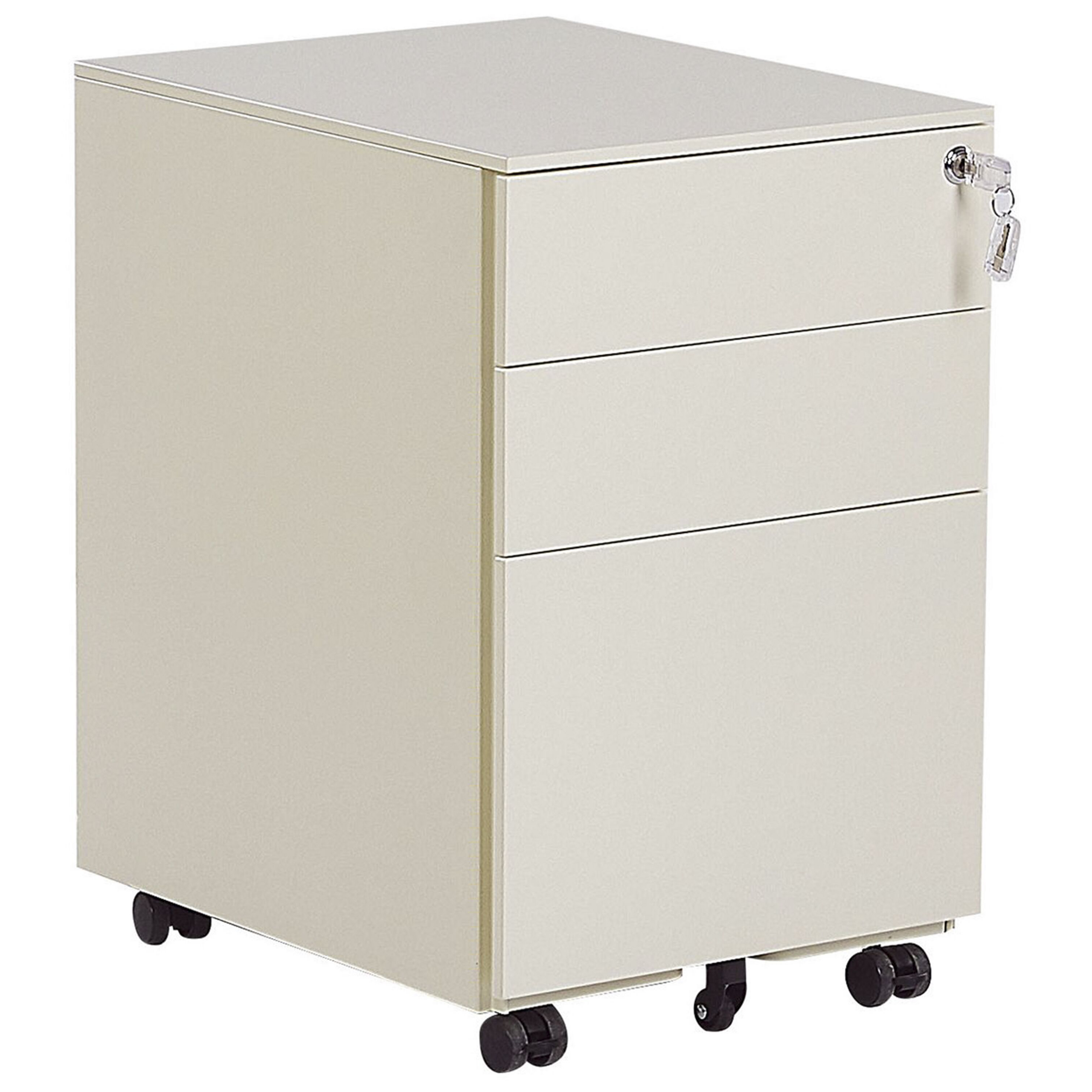 Archiefkast chroomstaal lichtbeige CAMI