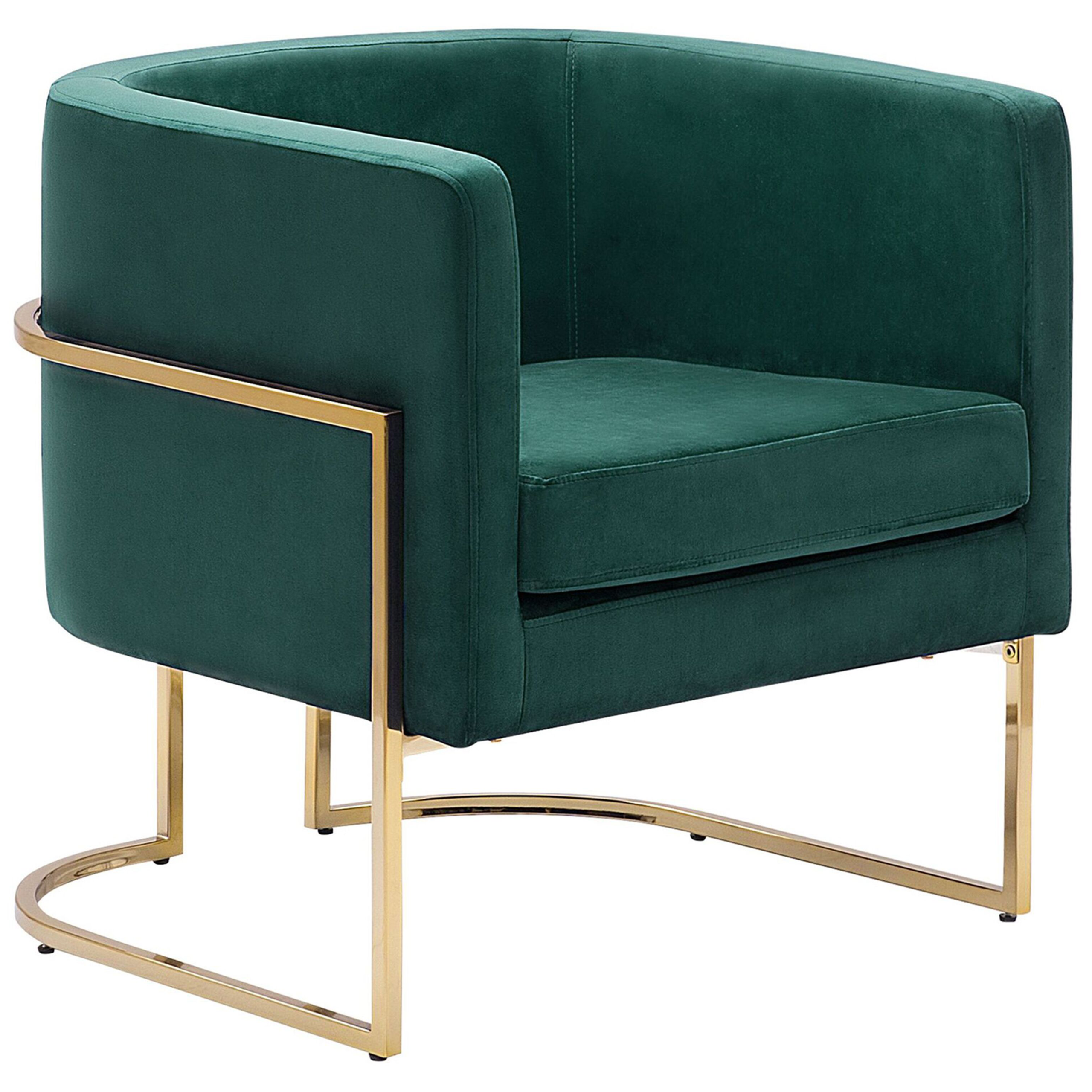 Fauteuil Fluweel Donkergroen SIRKKA